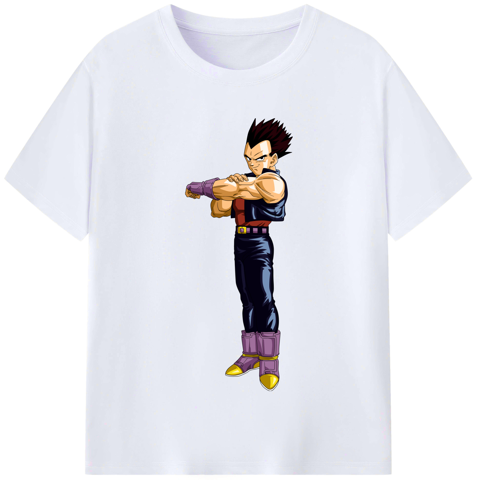 （画像用） ドラゴンボール ベジータ四世（Bejīta Yonsei）DRAGON BALL Vegeta IV レディースカジュアルプリントTシャツ（綿100％）