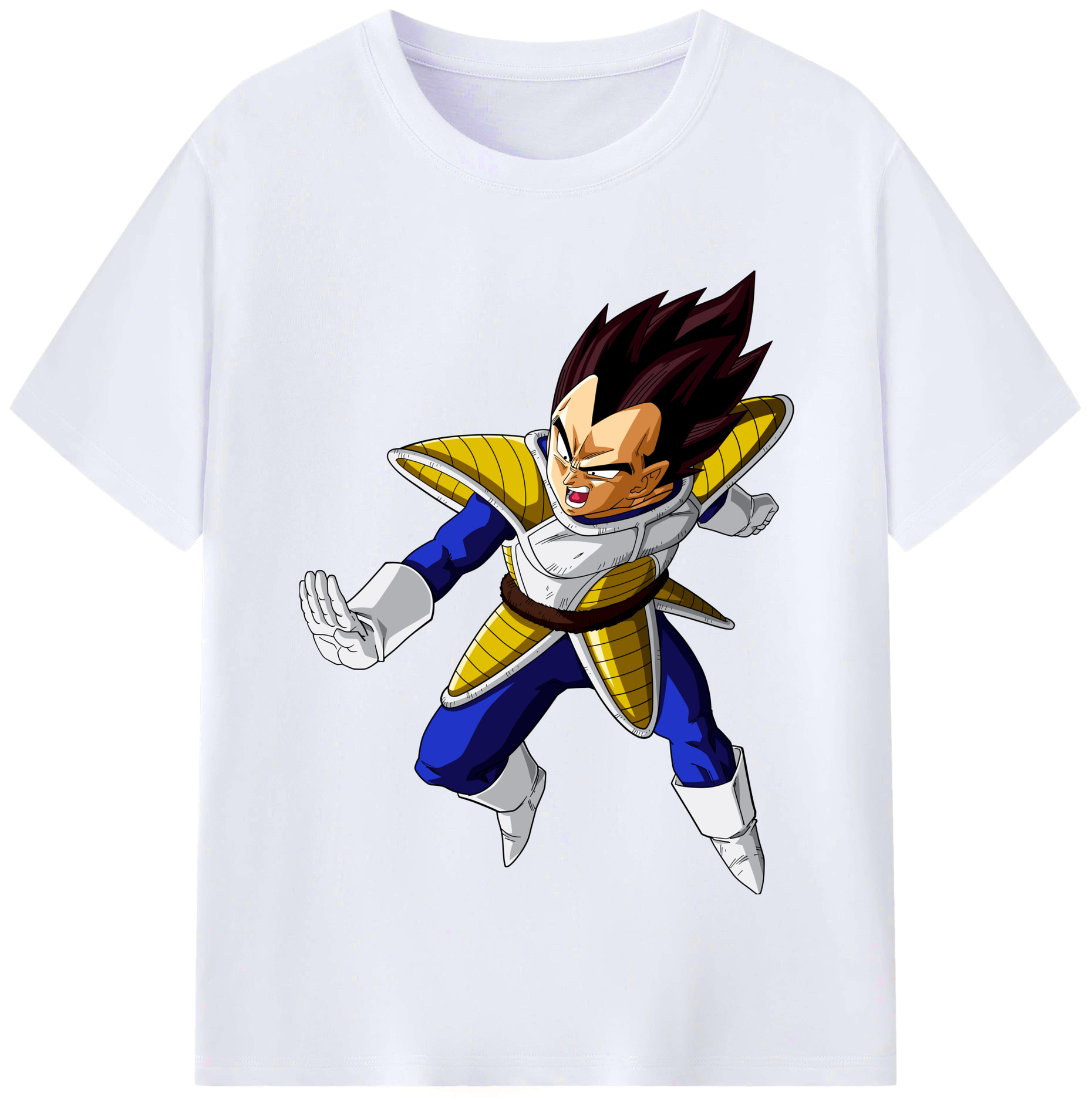 （画像用） ドラゴンボール ベジータ四世（Bejīta Yonsei）DRAGON BALL Vegeta IV レディースカジュアルプリントTシャツ（綿100％）