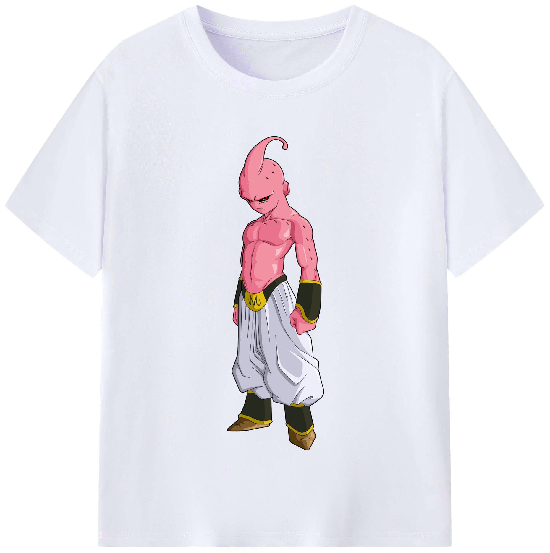（画像用） ドラゴンボール 魔人ブウ DRAGON BALL Majin Buu レディースカジュアルプリントTシャツ（綿100％）