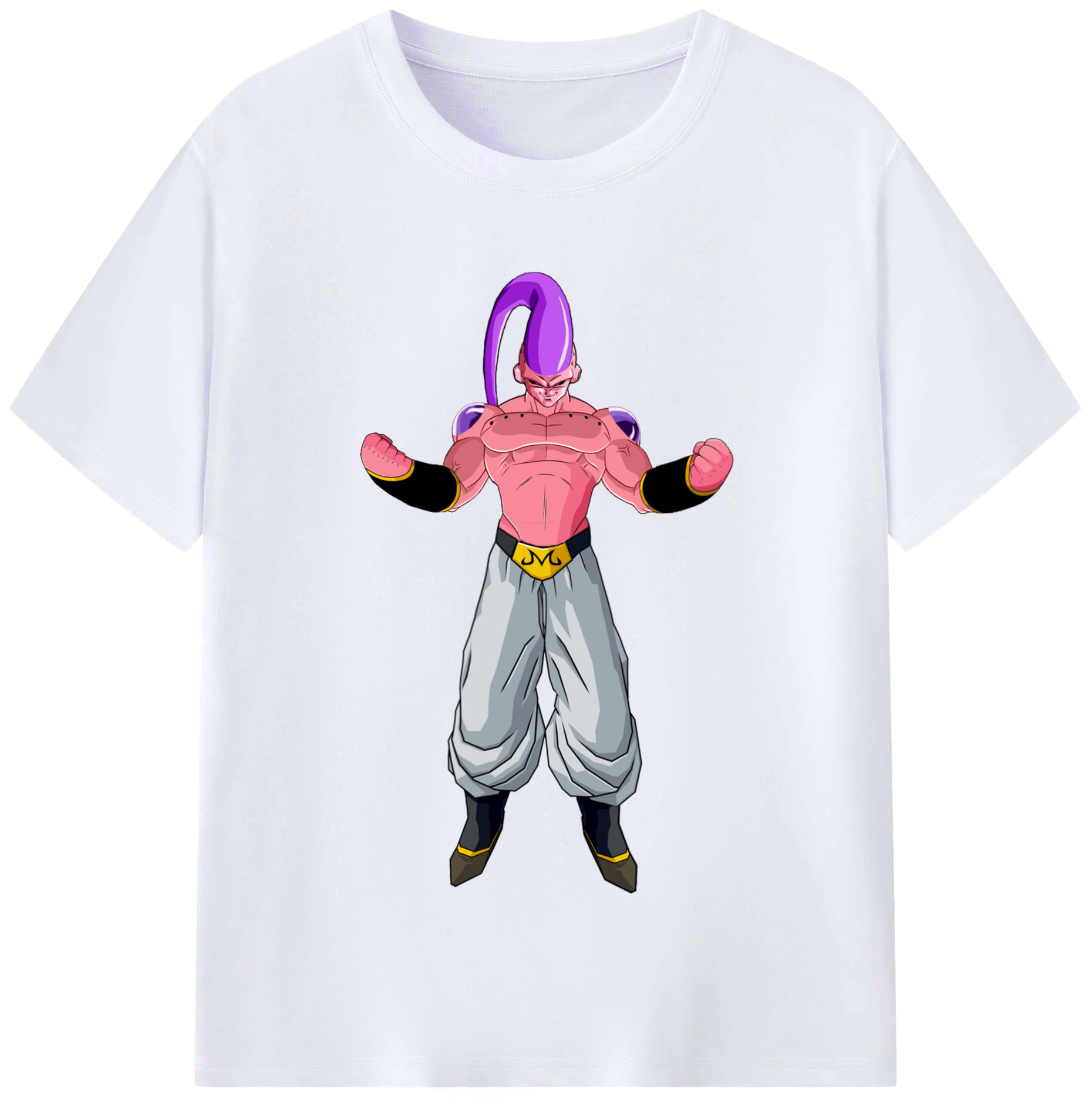 （画像用） ドラゴンボール 魔人ブウ DRAGON BALL Majin Buu レディースカジュアルプリントTシャツ（綿100％）