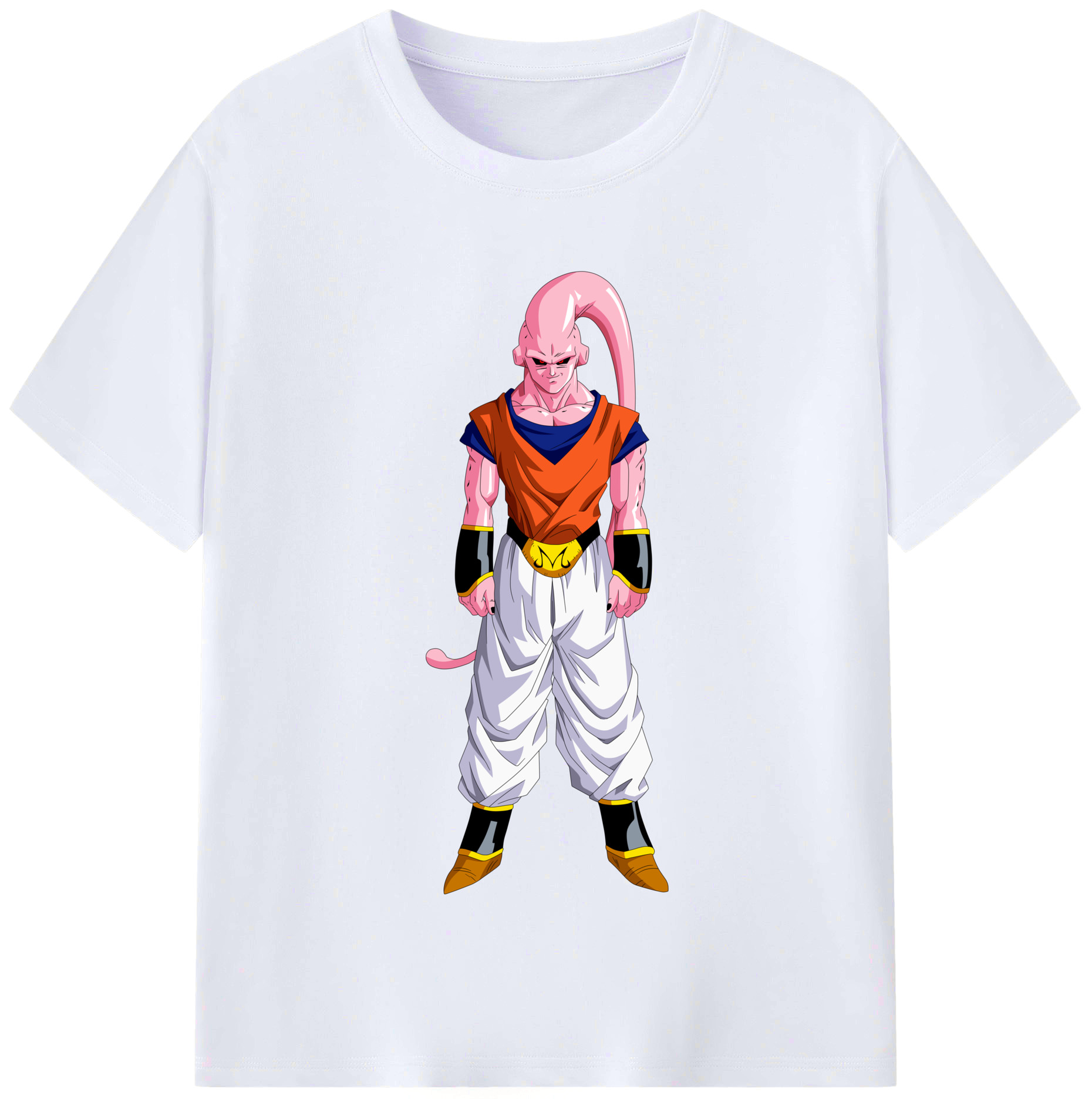 （画像用） ドラゴンボール 魔人ブウ DRAGON BALL Majin Buu レディースカジュアルプリントTシャツ（綿100％）