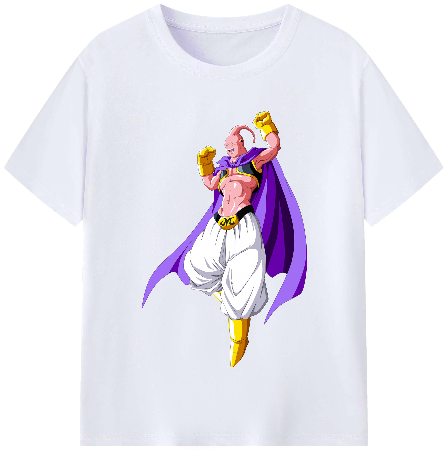 （画像用） ドラゴンボール 魔人ブウ DRAGON BALL Majin Buu レディースカジュアルプリントTシャツ（綿100％）