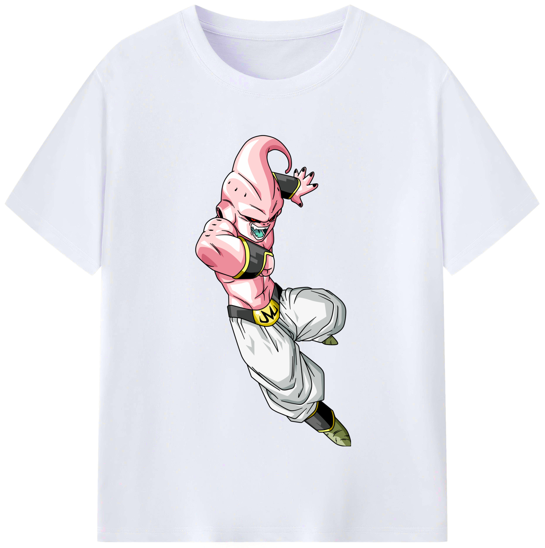 （画像用） ドラゴンボール 魔人ブウ DRAGON BALL Majin Buu レディースカジュアルプリントTシャツ（綿100％）