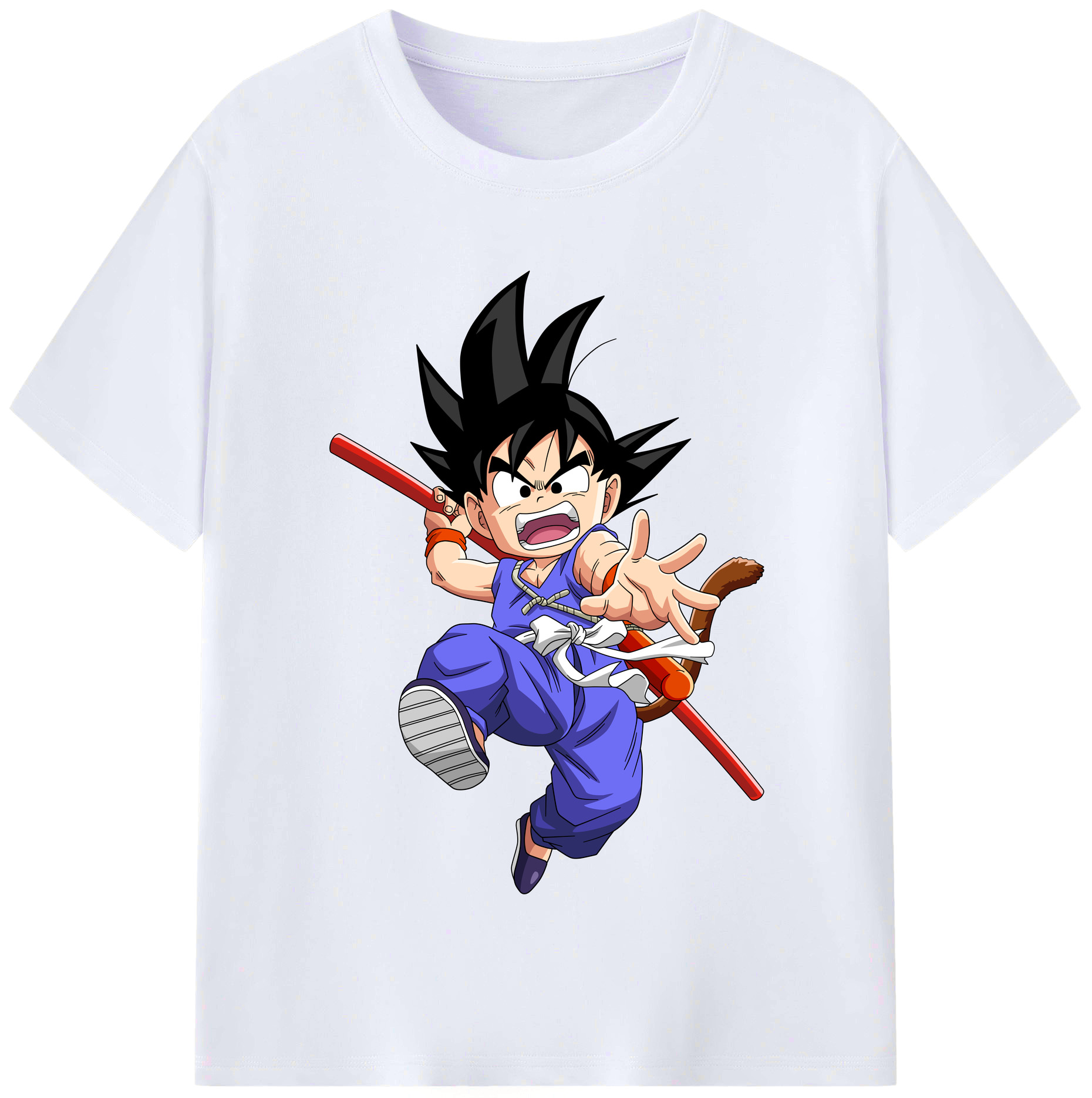 （画像用） ドラゴンボール 孫悟空（そん ごくう）Son Goku カカロット DRAGON BALL Kakarotto レディースカジュアルプリントTシャツ（綿100％）