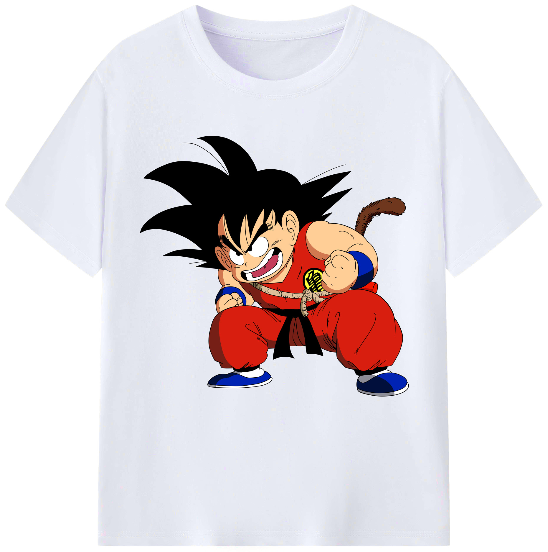 （画像用） ドラゴンボール 孫悟空（そん ごくう）Son Goku カカロット DRAGON BALL Kakarotto レディースカジュアルプリントTシャツ（綿100％）