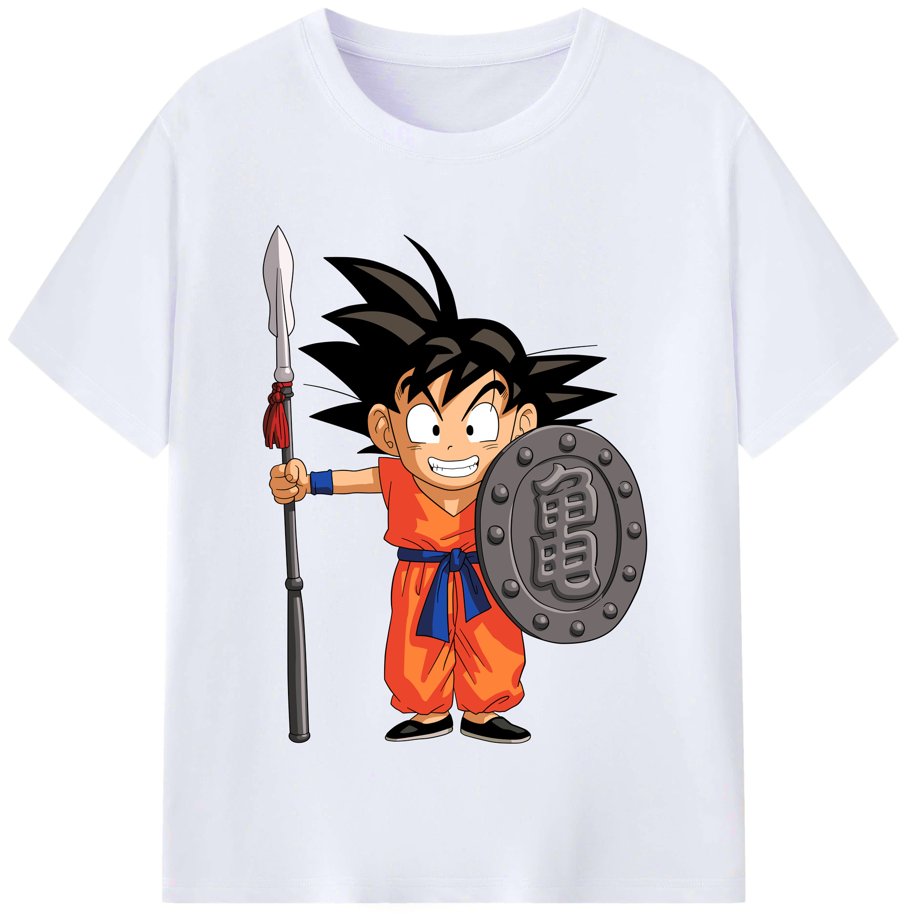 （画像用） ドラゴンボール 孫悟空（そん ごくう）Son Goku カカロット DRAGON BALL Kakarotto レディースカジュアルプリントTシャツ（綿100％）