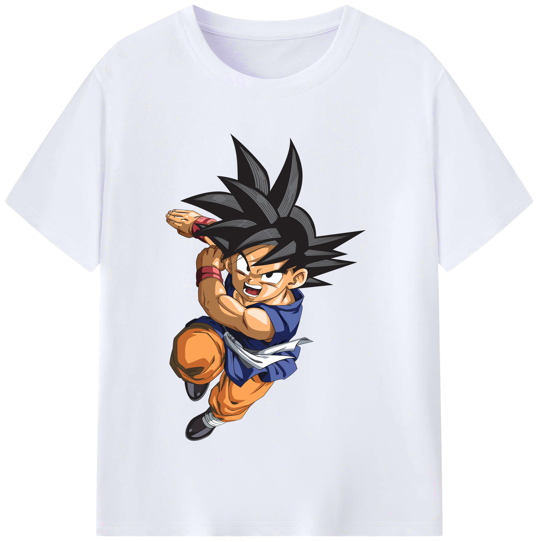 （画像用） ドラゴンボール 孫悟空（そん ごくう）Son Goku カカロット DRAGON BALL Kakarotto レディースカジュアルプリントTシャツ（綿100％）