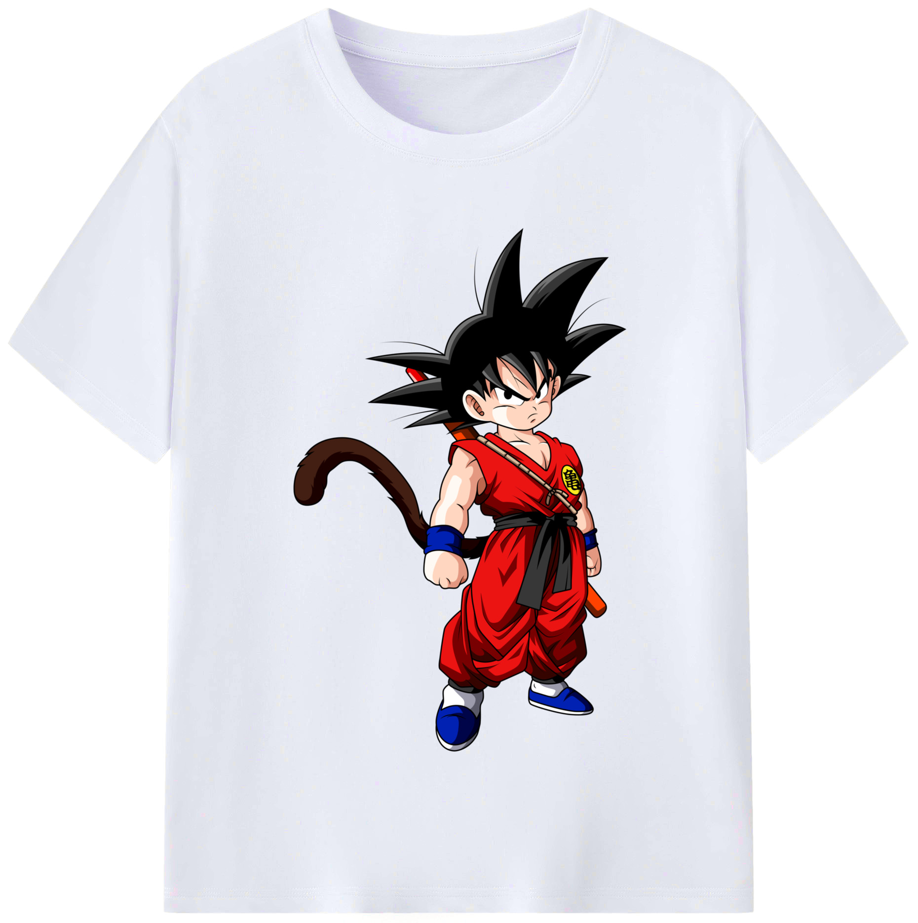 （画像用） ドラゴンボール 孫悟空（そん ごくう）Son Goku カカロット DRAGON BALL Kakarotto レディースカジュアルプリントTシャツ（綿100％）