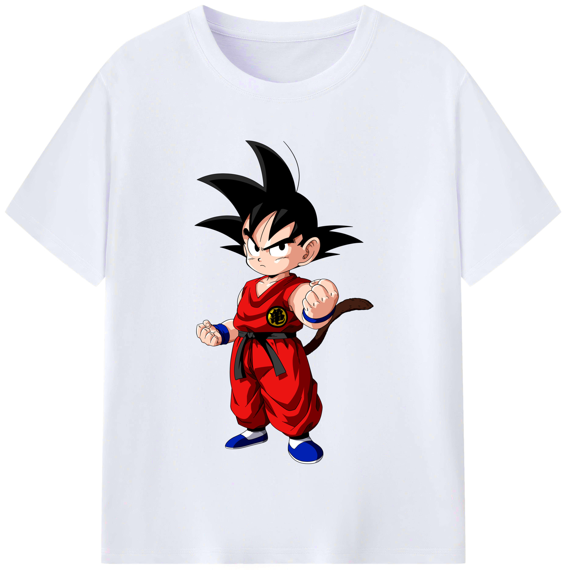 （画像用） ドラゴンボール 孫悟空（そん ごくう）Son Goku カカロット DRAGON BALL Kakarotto レディースカジュアルプリントTシャツ（綿100％）