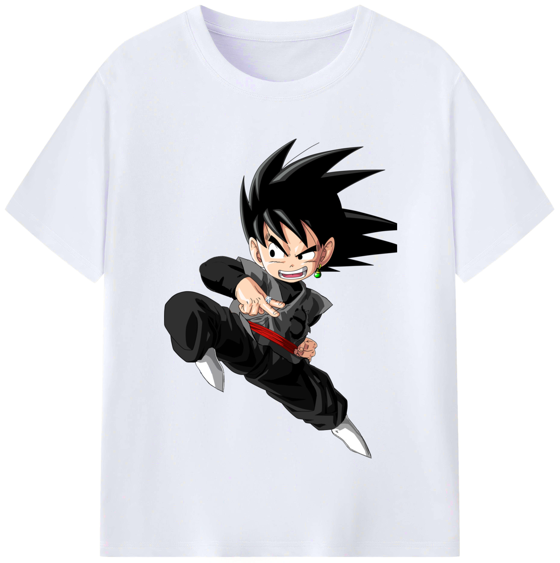 （画像用） ドラゴンボール 孫悟空（そん ごくう）Son Goku カカロット DRAGON BALL Kakarotto レディースカジュアルプリントTシャツ（綿100％）