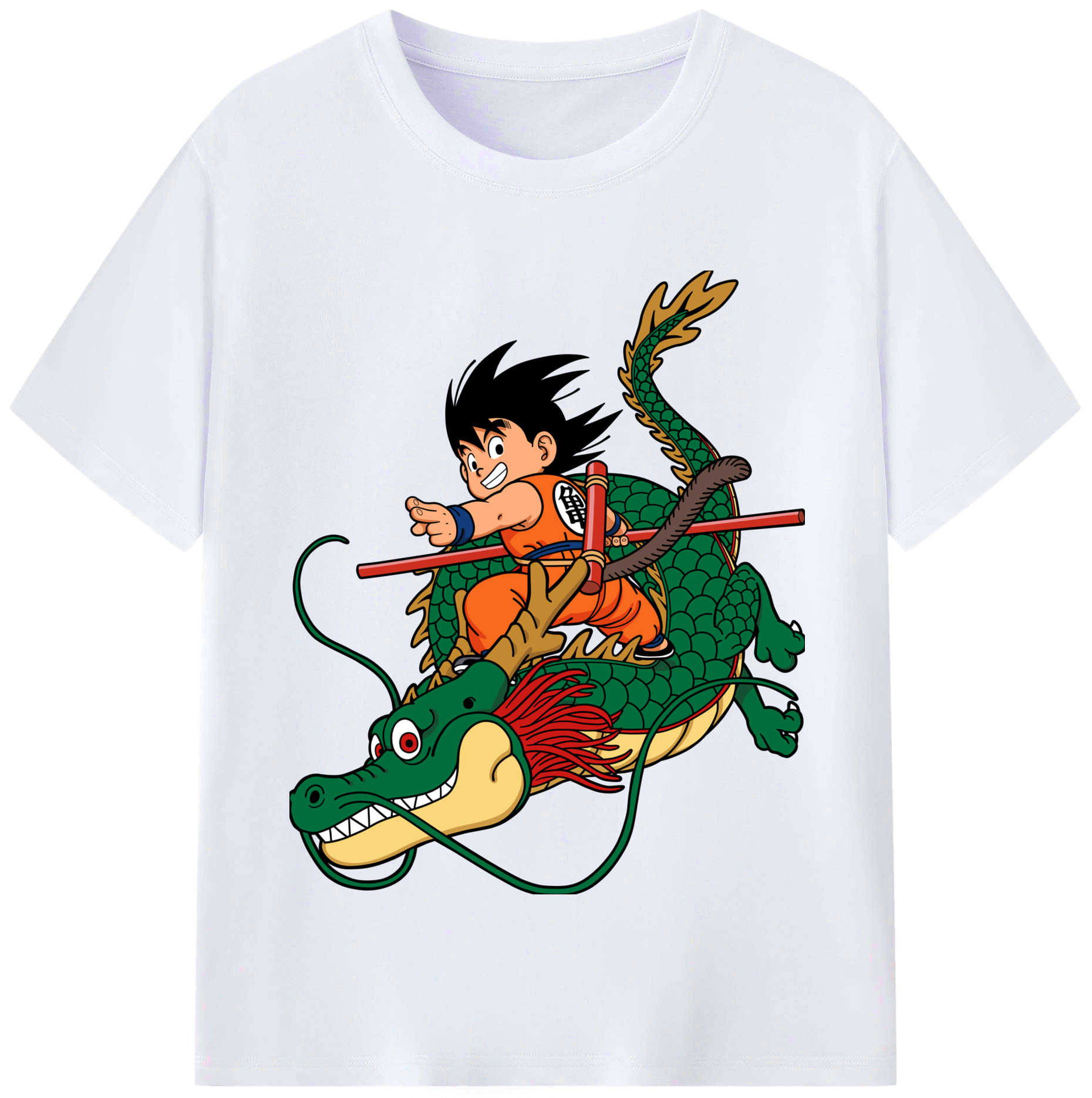 （画像用） ドラゴンボール 孫悟空（そん ごくう）Son Goku カカロット DRAGON BALL Kakarotto レディースカジュアルプリントTシャツ（綿100％）