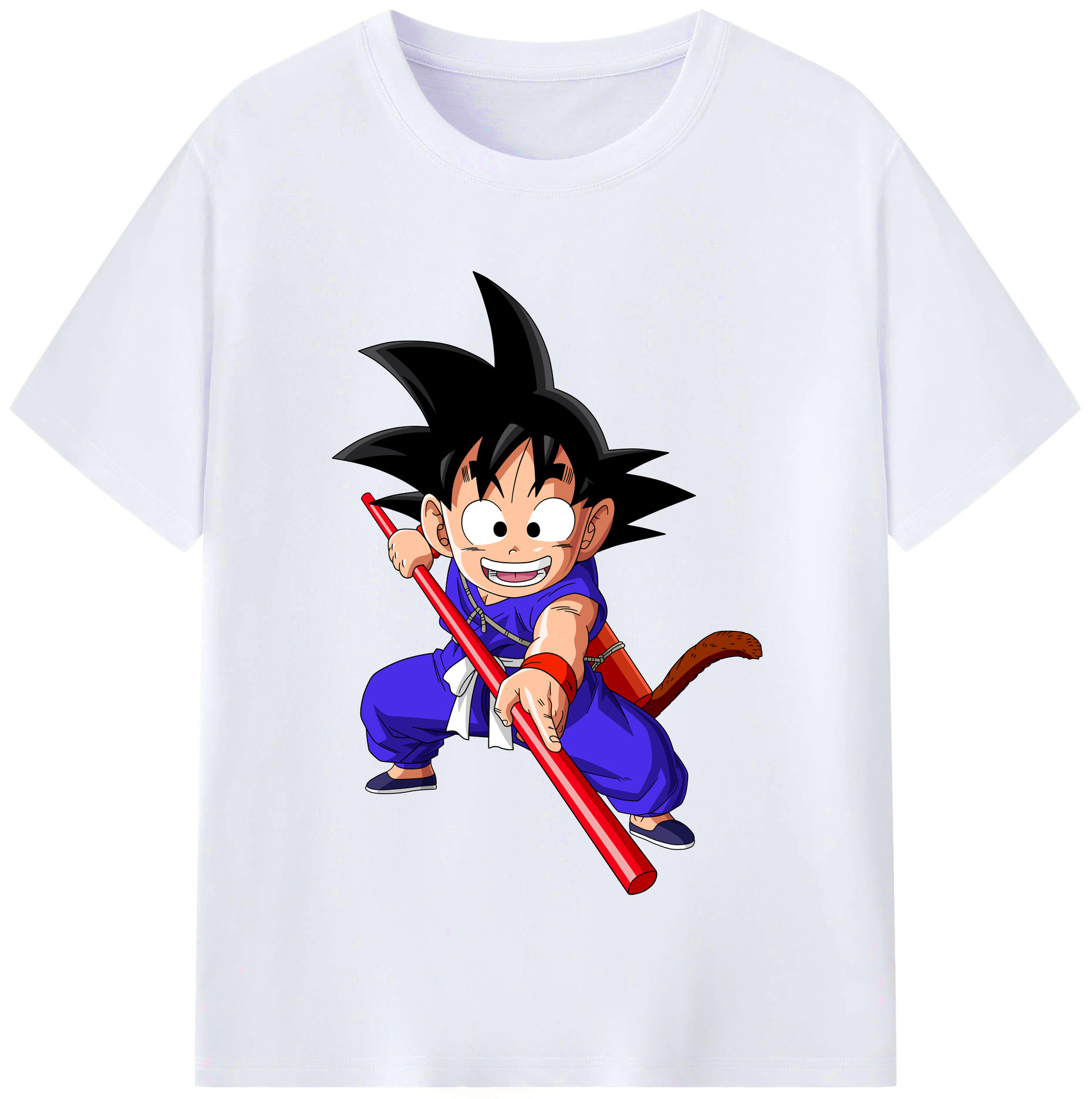 （画像用） ドラゴンボール 孫悟空（そん ごくう）Son Goku カカロット DRAGON BALL Kakarotto レディースカジュアルプリントTシャツ（綿100％）