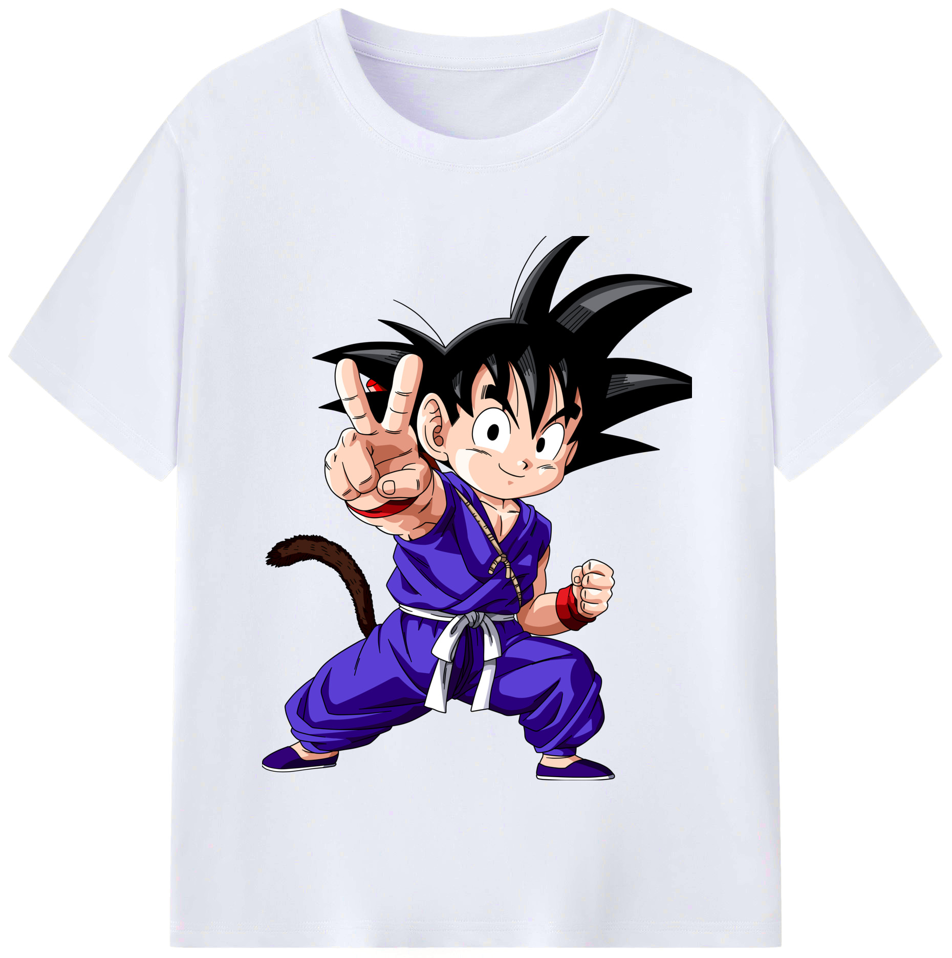 （画像用） ドラゴンボール 孫悟空（そん ごくう）Son Goku カカロット DRAGON BALL Kakarotto レディースカジュアルプリントTシャツ（綿100％）
