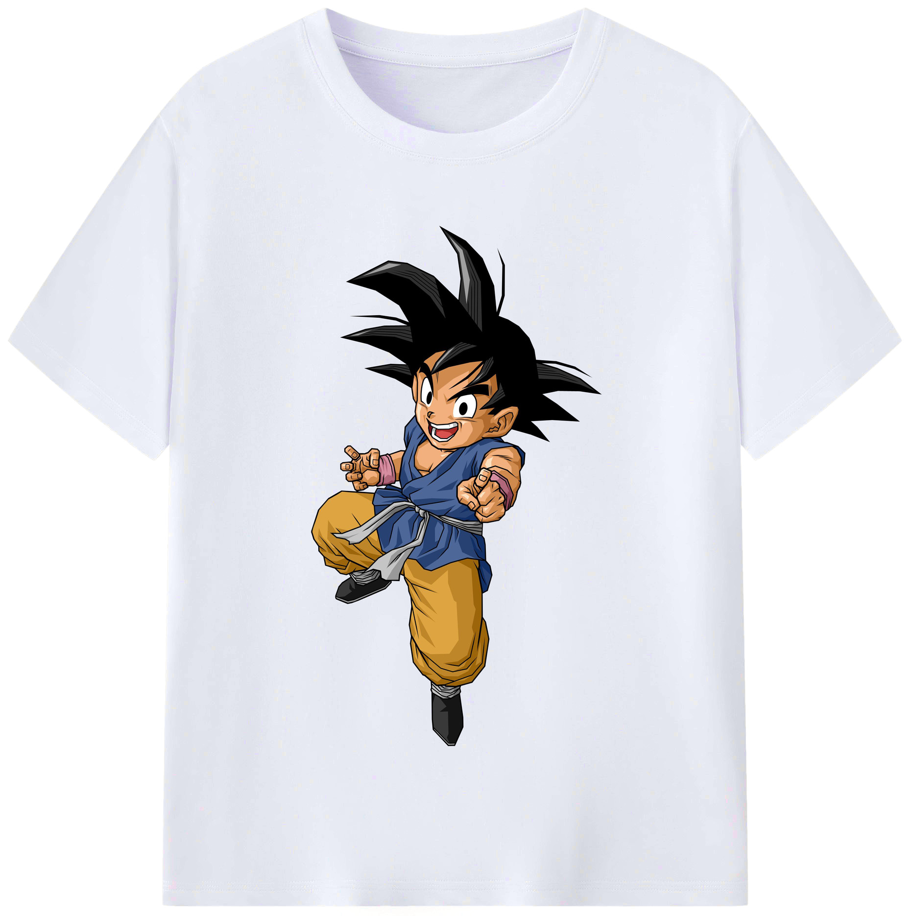 （画像用） ドラゴンボール 孫悟空（そん ごくう）Son Goku カカロット DRAGON BALL Kakarotto レディースカジュアルプリントTシャツ（綿100％）