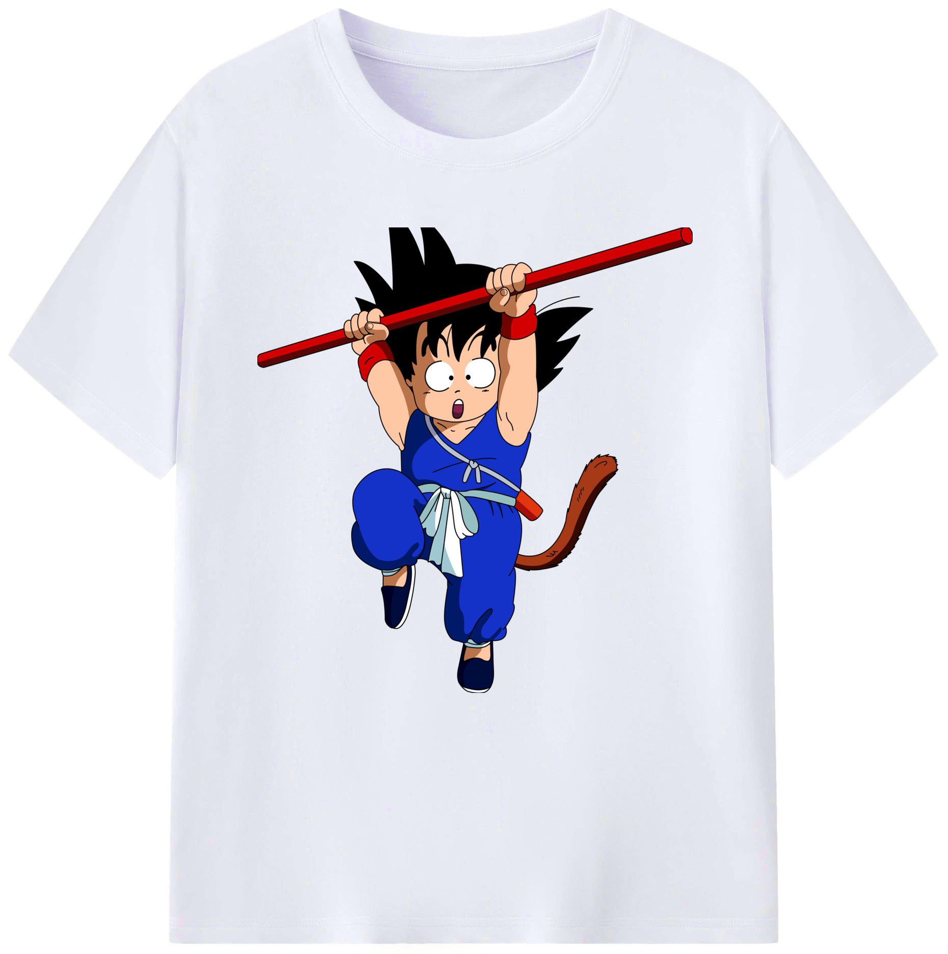 （画像用） ドラゴンボール 孫悟空（そん ごくう）Son Goku カカロット DRAGON BALL Kakarotto レディースカジュアルプリントTシャツ（綿100％）