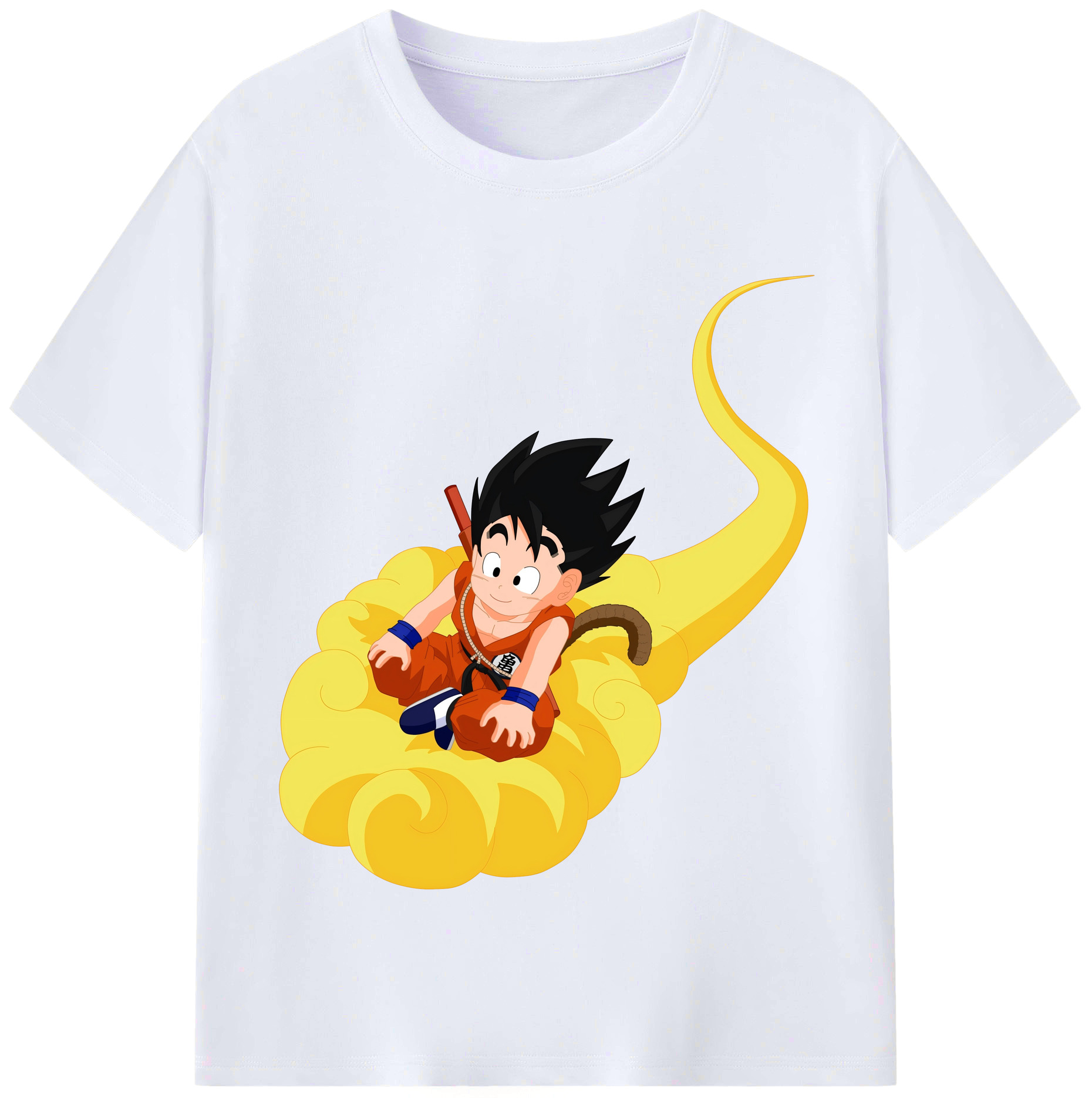（画像用） ドラゴンボール 孫悟空（そん ごくう）Son Goku カカロット DRAGON BALL Kakarotto レディースカジュアルプリントTシャツ（綿100％）