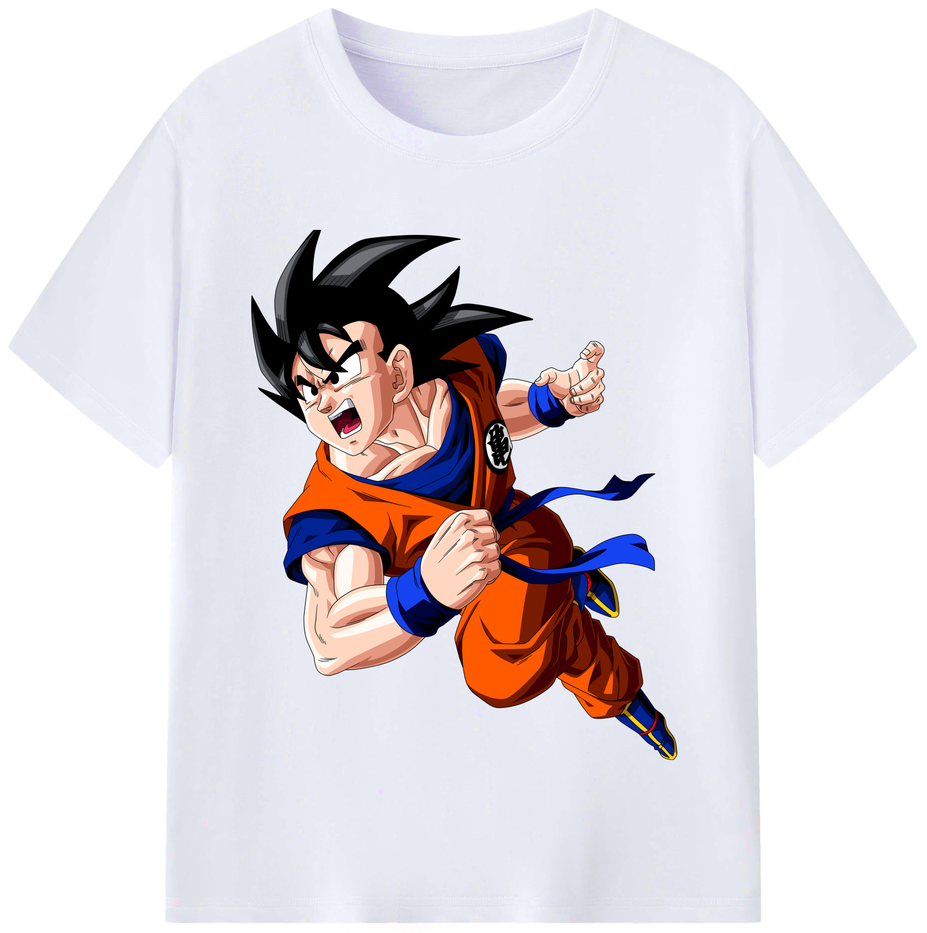 （画像用） ドラゴンボール 孫悟空（そん ごくう）Son Goku カカロット DRAGON BALL Kakarotto レディースカジュアルプリントTシャツ（綿100％）