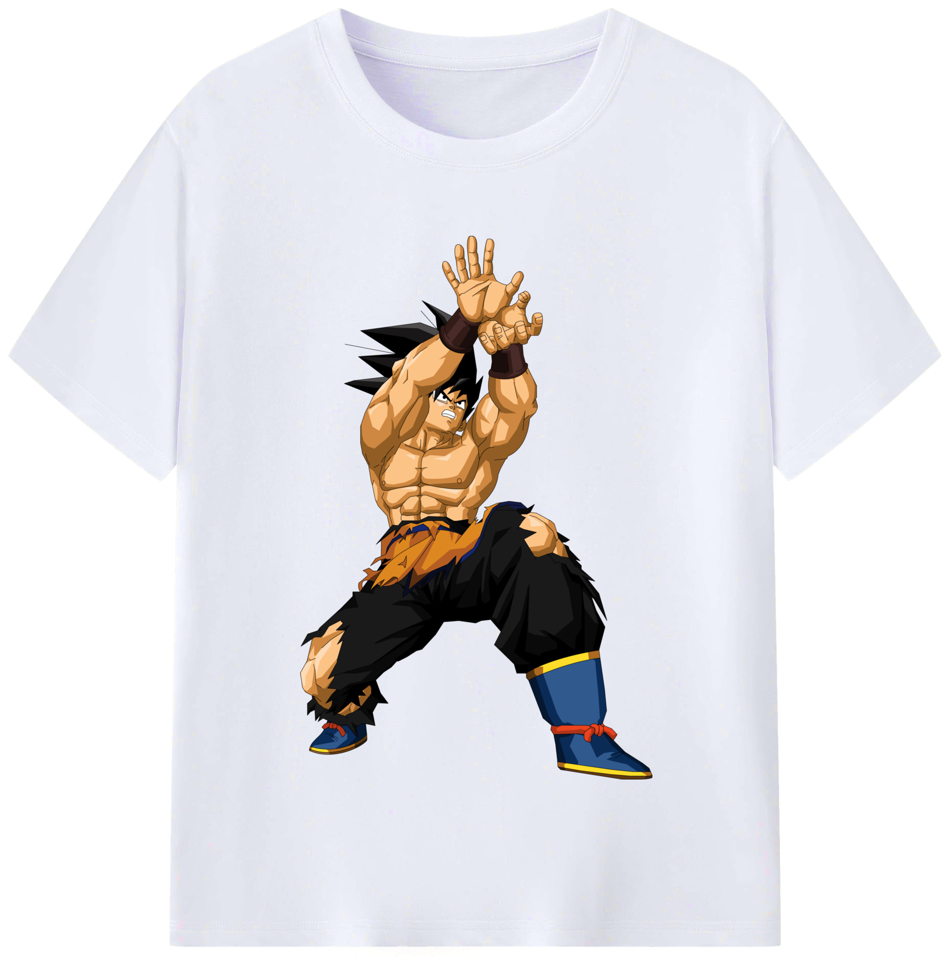（画像用） ドラゴンボール 孫悟空（そん ごくう）Son Goku カカロット DRAGON BALL Kakarotto レディースカジュアルプリントTシャツ（綿100％）