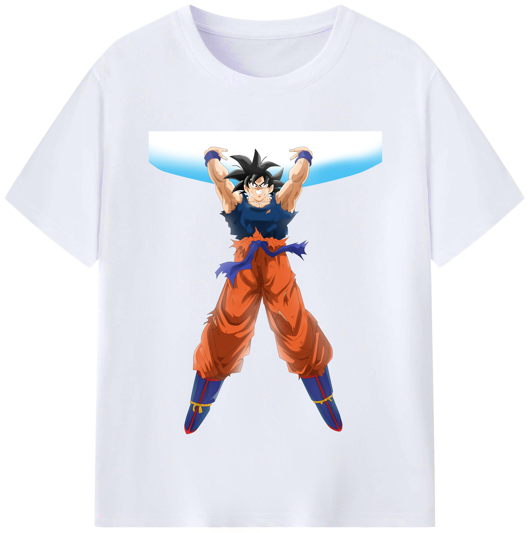 （画像用） ドラゴンボール 孫悟空（そん ごくう）Son Goku カカロット DRAGON BALL Kakarotto レディースカジュアルプリントTシャツ（綿100％）