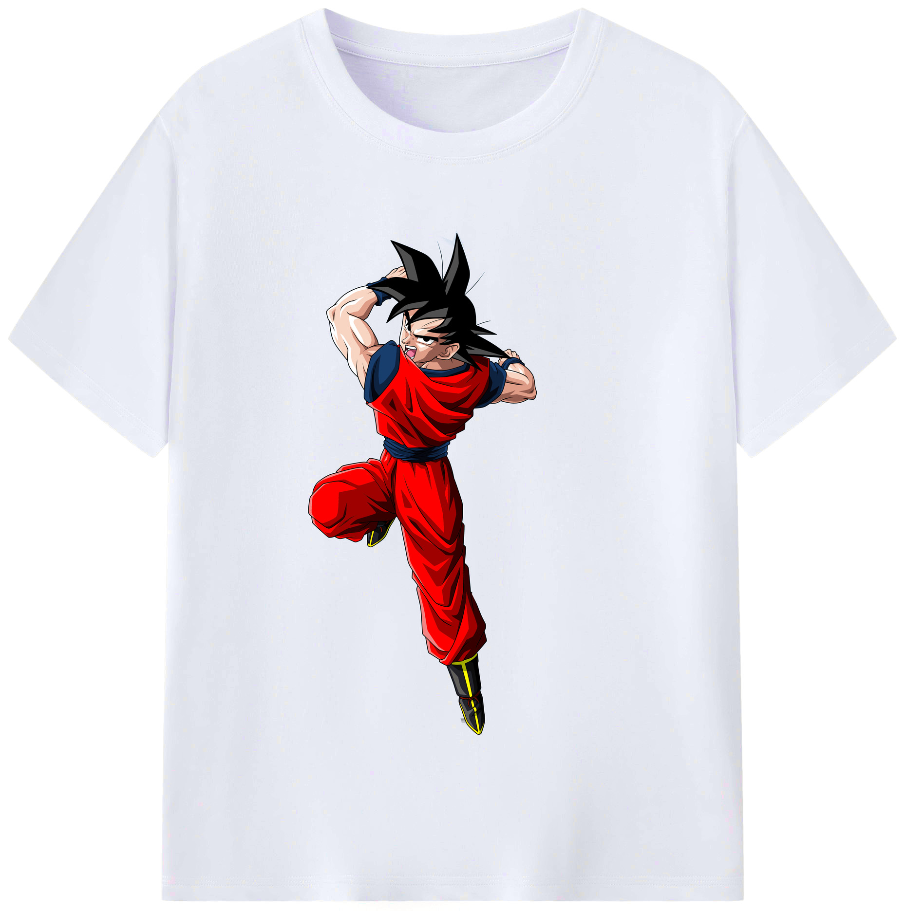 （画像用） ドラゴンボール 孫悟空（そん ごくう）Son Goku カカロット DRAGON BALL Kakarotto レディースカジュアルプリントTシャツ（綿100％）