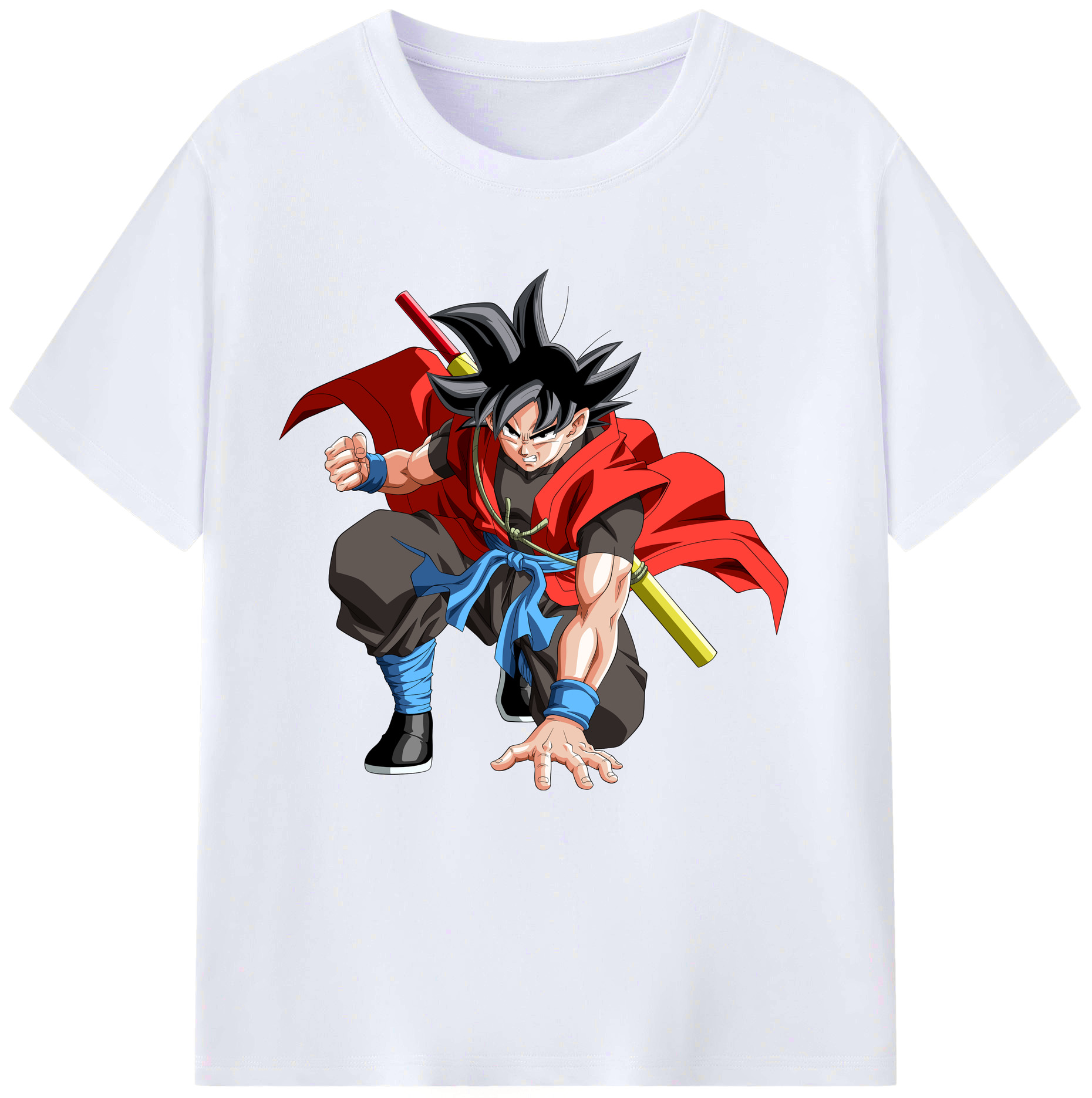 （画像用） ドラゴンボール 孫悟空（そん ごくう）Son Goku カカロット DRAGON BALL Kakarotto レディースカジュアルプリントTシャツ（綿100％）