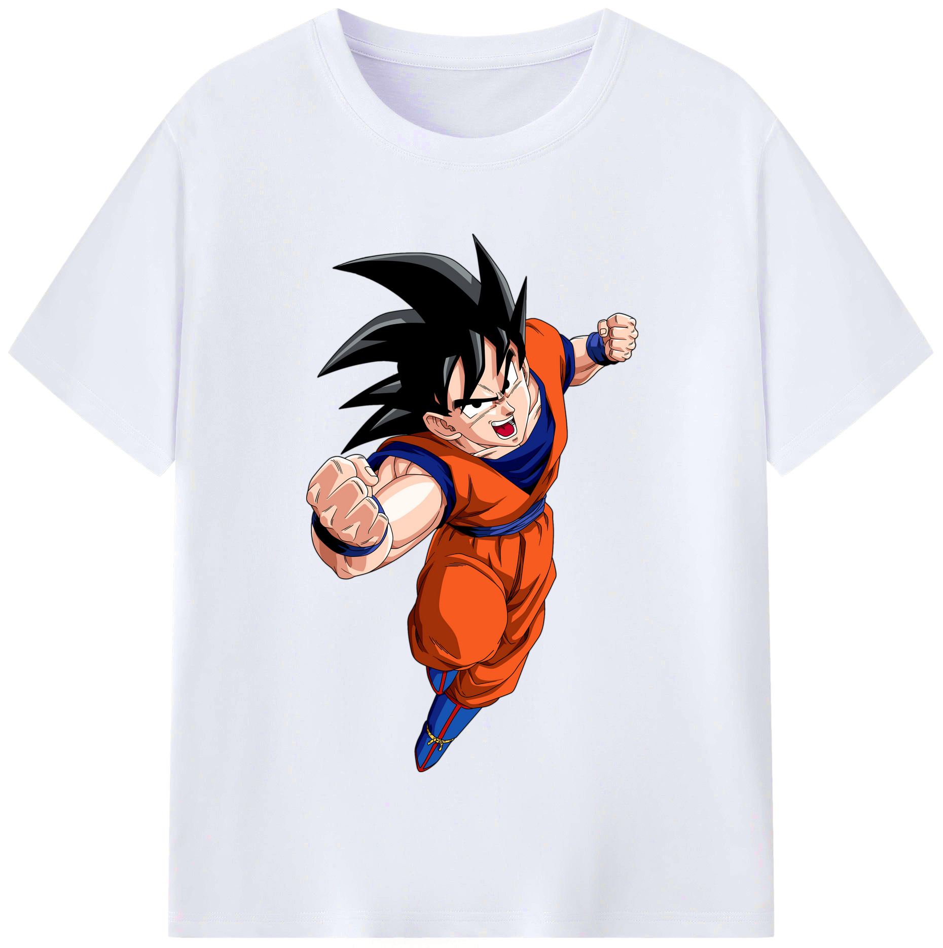 （画像用） ドラゴンボール 孫悟空（そん ごくう）Son Goku カカロット DRAGON BALL Kakarotto レディースカジュアルプリントTシャツ（綿100％）