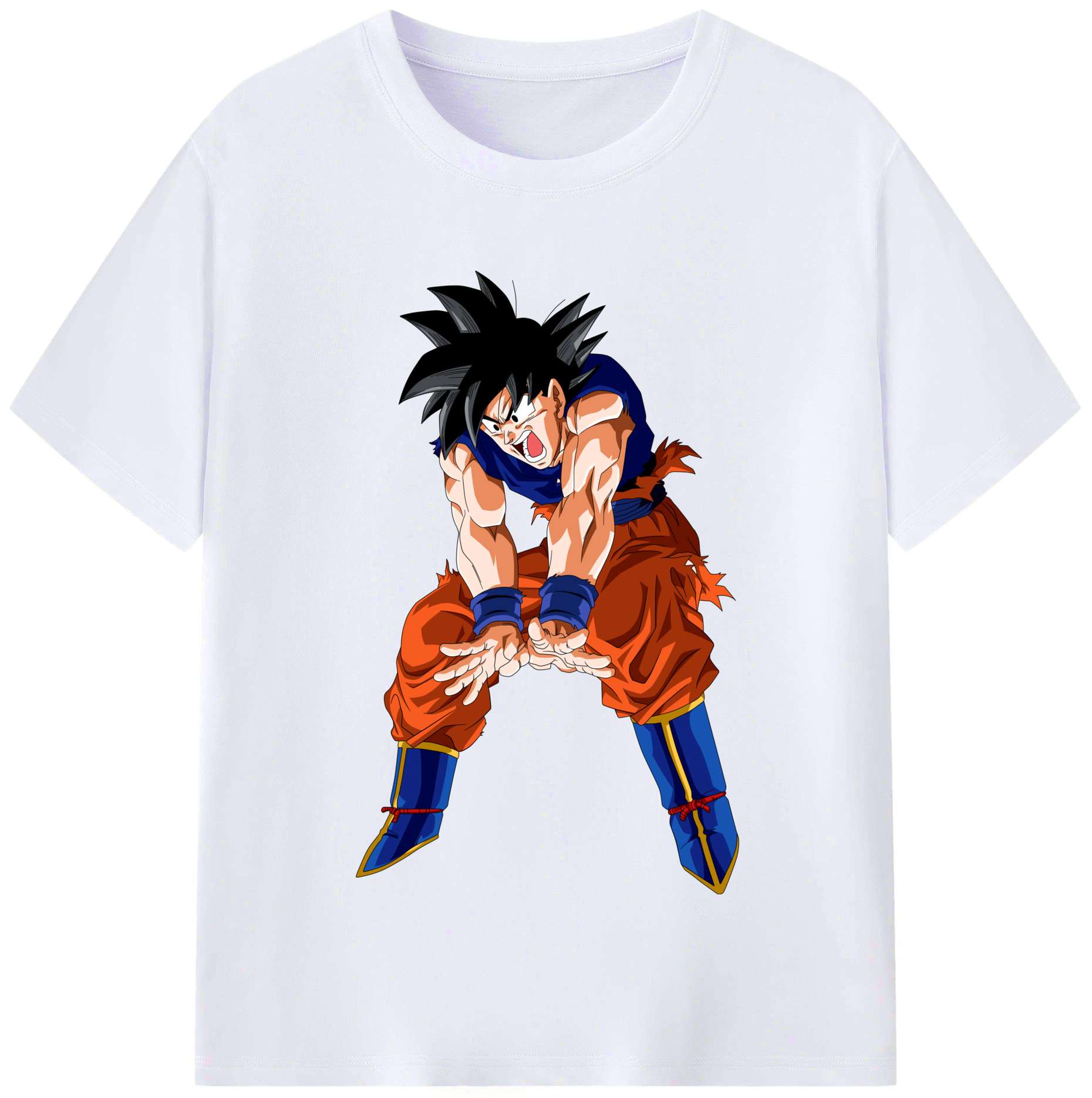 （画像用） ドラゴンボール 孫悟空（そん ごくう）Son Goku カカロット DRAGON BALL Kakarotto レディースカジュアルプリントTシャツ（綿100％）