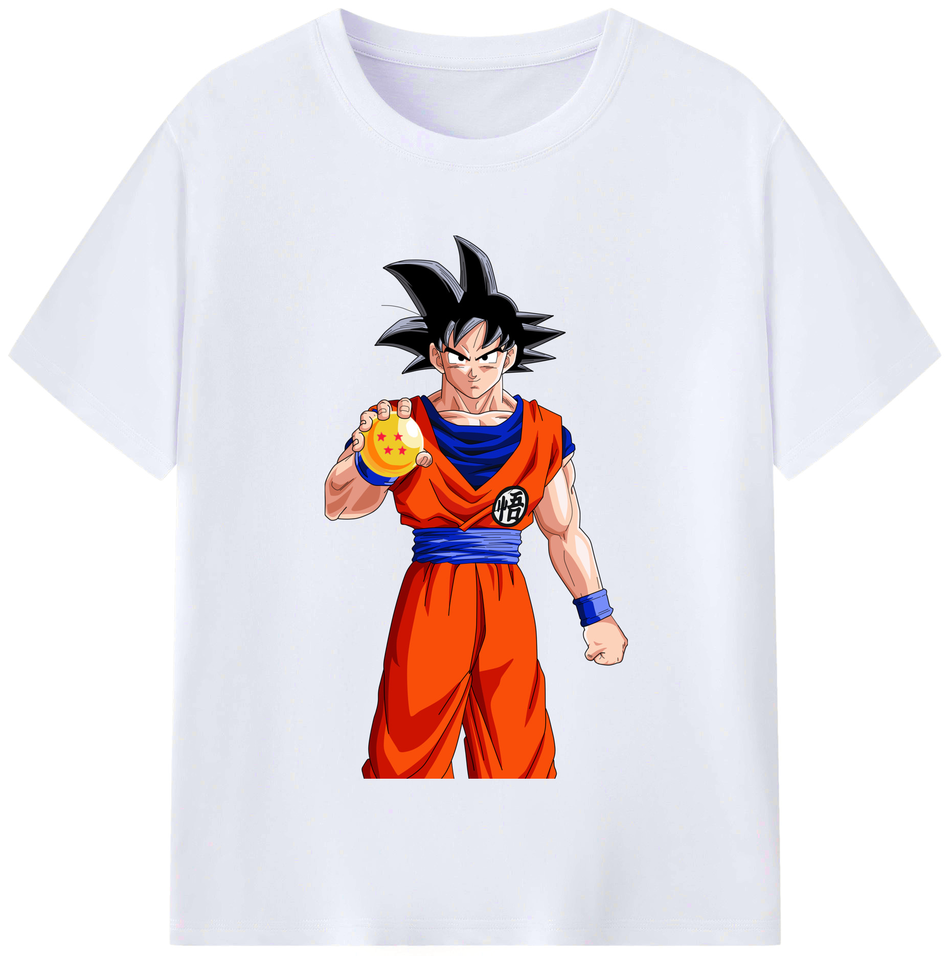 （画像用） ドラゴンボール 孫悟空（そん ごくう）Son Goku カカロット DRAGON BALL Kakarotto レディースカジュアルプリントTシャツ（綿100％）