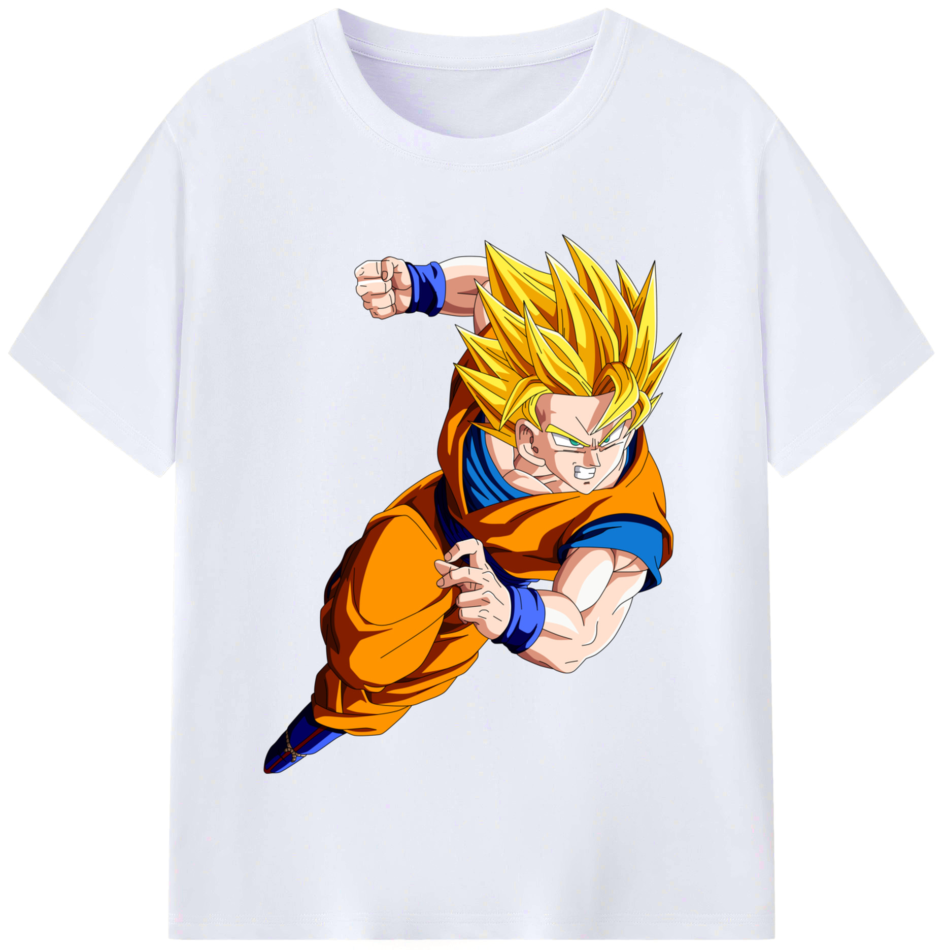 （画像用） ドラゴンボール 孫悟空（そん ごくう）Son Goku カカロット DRAGON BALL Kakarotto レディースカジュアルプリントTシャツ（綿100％）