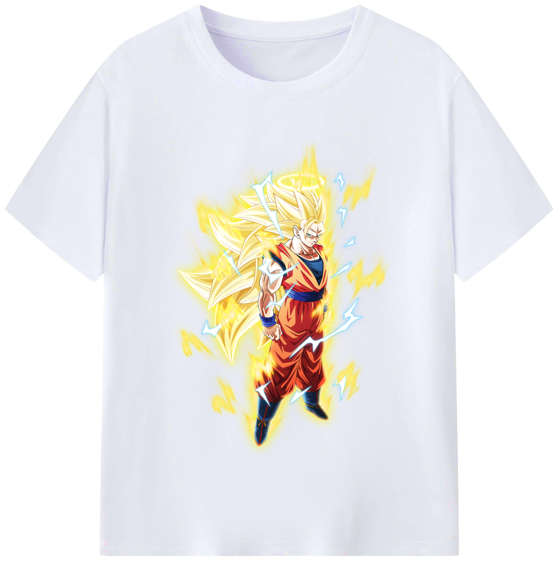 （画像用） ドラゴンボール 孫悟空（そん ごくう）Son Goku カカロット DRAGON BALL Kakarotto レディースカジュアルプリントTシャツ（綿100％）