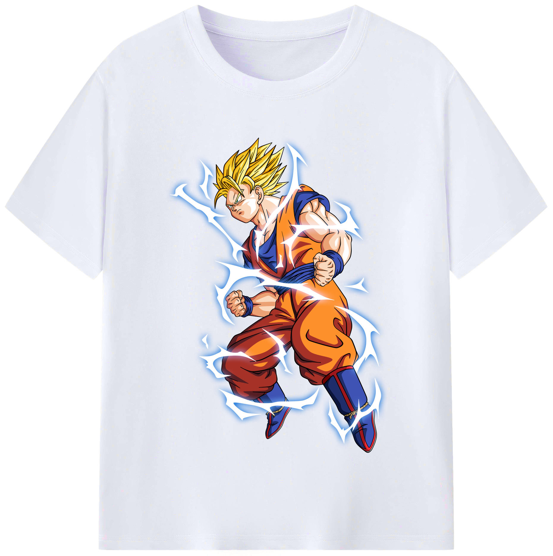 （画像用） ドラゴンボール 孫悟空（そん ごくう）Son Goku カカロット DRAGON BALL Kakarotto レディースカジュアルプリントTシャツ（綿100％）