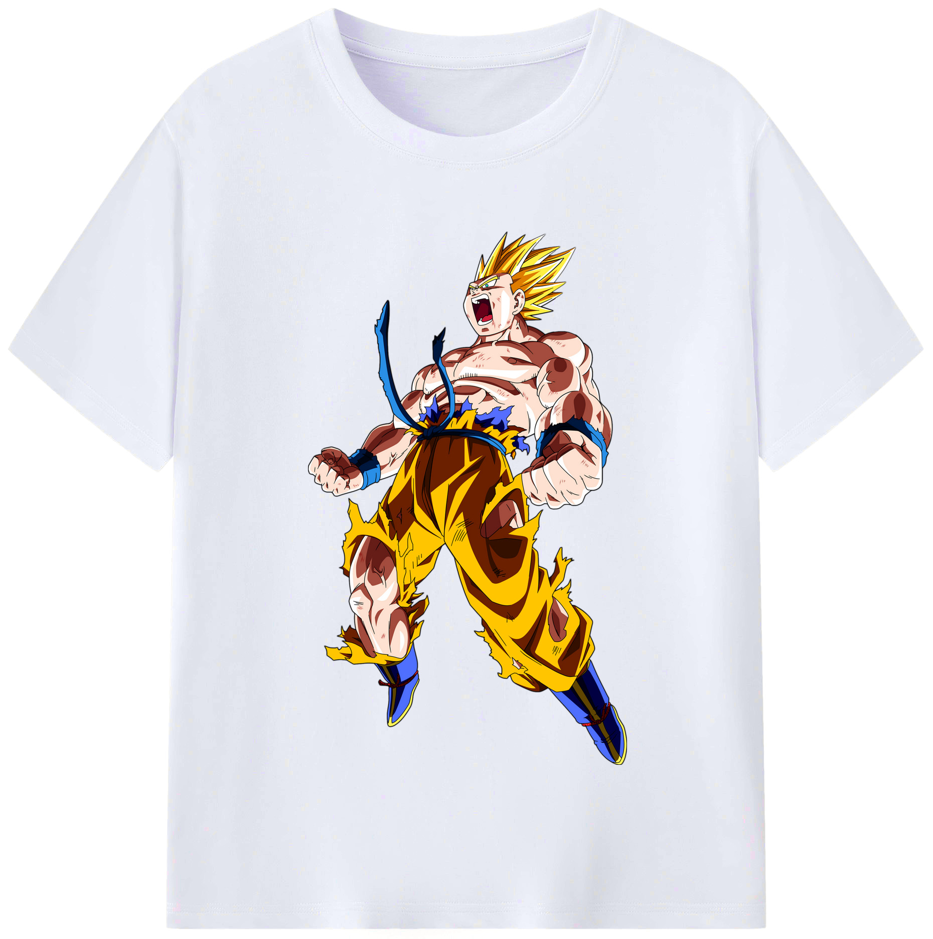 （画像用） ドラゴンボール 孫悟空（そん ごくう）Son Goku カカロット DRAGON BALL Kakarotto レディースカジュアルプリントTシャツ（綿100％）