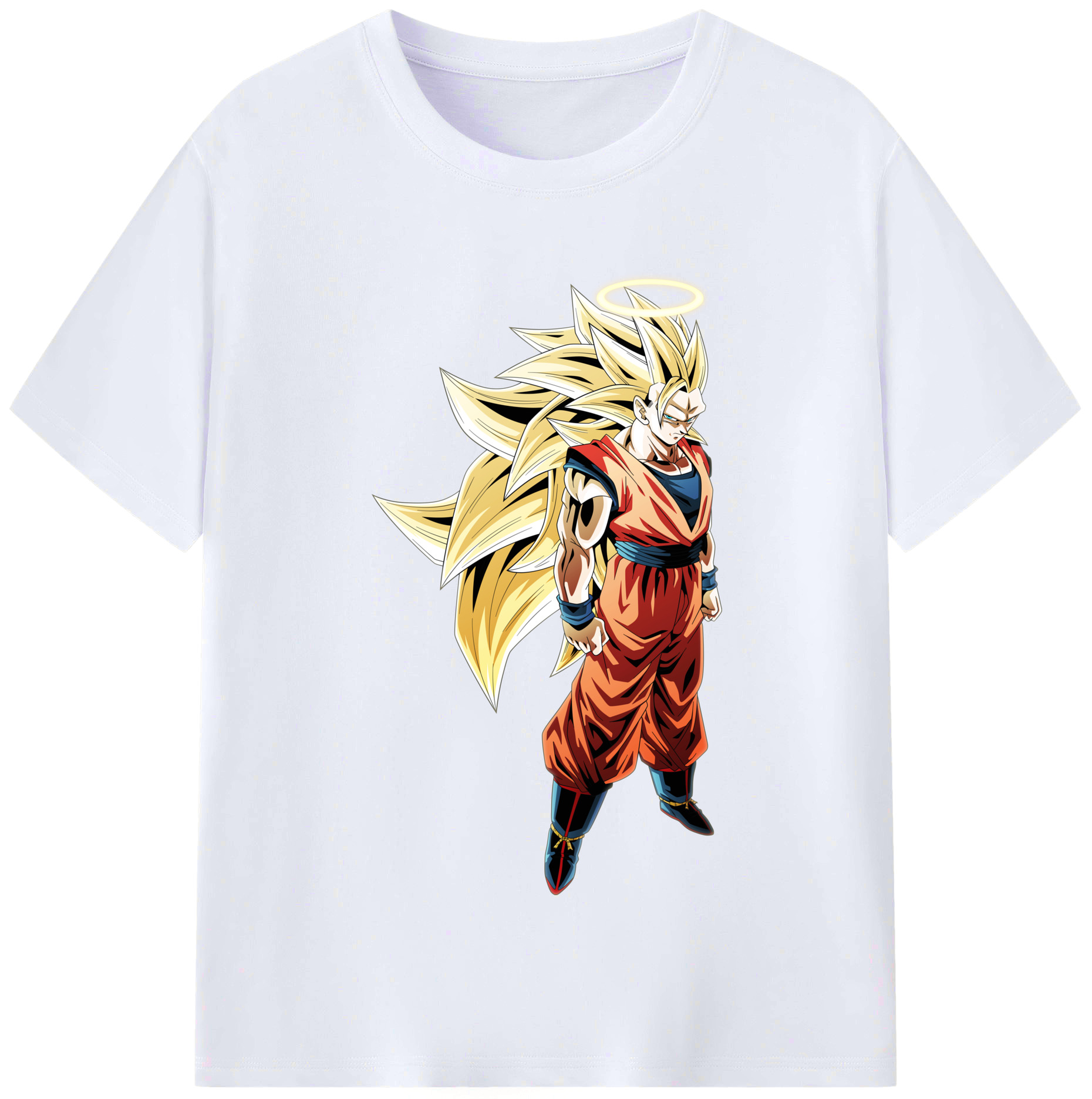 （画像用） ドラゴンボール 孫悟空（そん ごくう）Son Goku カカロット DRAGON BALL Kakarotto レディースカジュアルプリントTシャツ（綿100％）