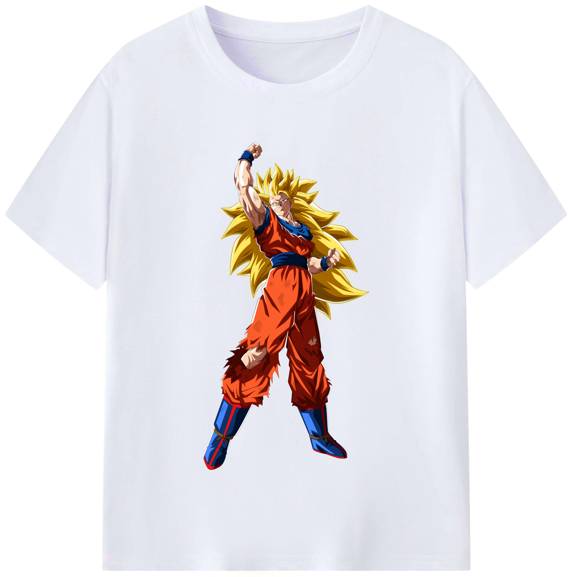 （画像用） ドラゴンボール 孫悟空（そん ごくう）Son Goku カカロット DRAGON BALL Kakarotto レディースカジュアルプリントTシャツ（綿100％）