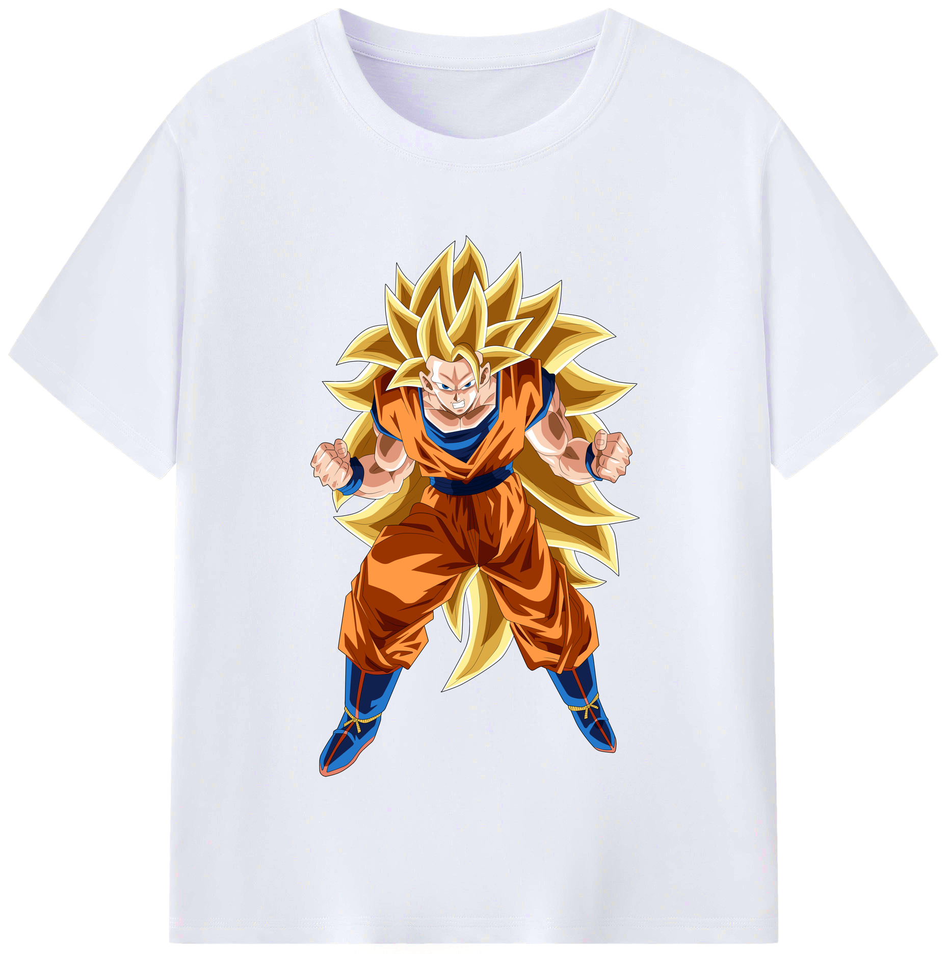 （画像用） ドラゴンボール 孫悟空（そん ごくう）Son Goku カカロット DRAGON BALL Kakarotto レディースカジュアルプリントTシャツ（綿100％）