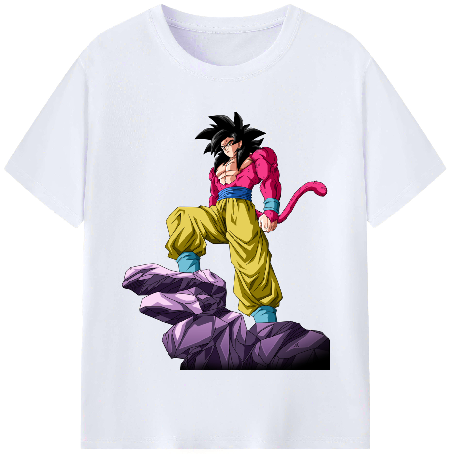 （画像用） ドラゴンボール 孫悟空（そん ごくう）Son Goku カカロット DRAGON BALL Kakarotto レディースカジュアルプリントTシャツ（綿100％）