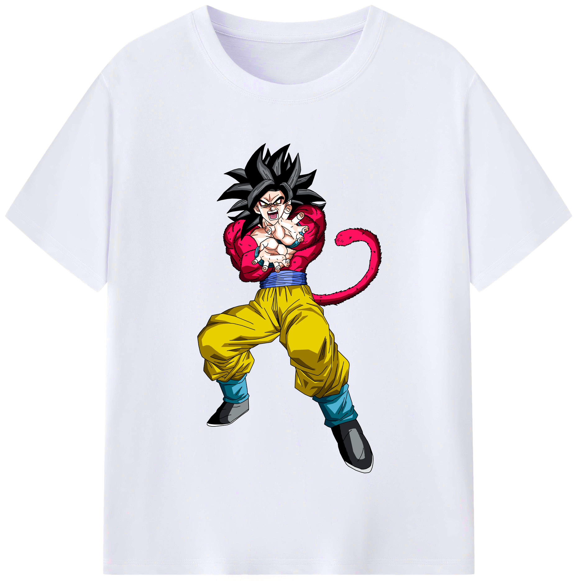 （画像用） ドラゴンボール 孫悟空（そん ごくう）Son Goku カカロット DRAGON BALL Kakarotto レディースカジュアルプリントTシャツ（綿100％）