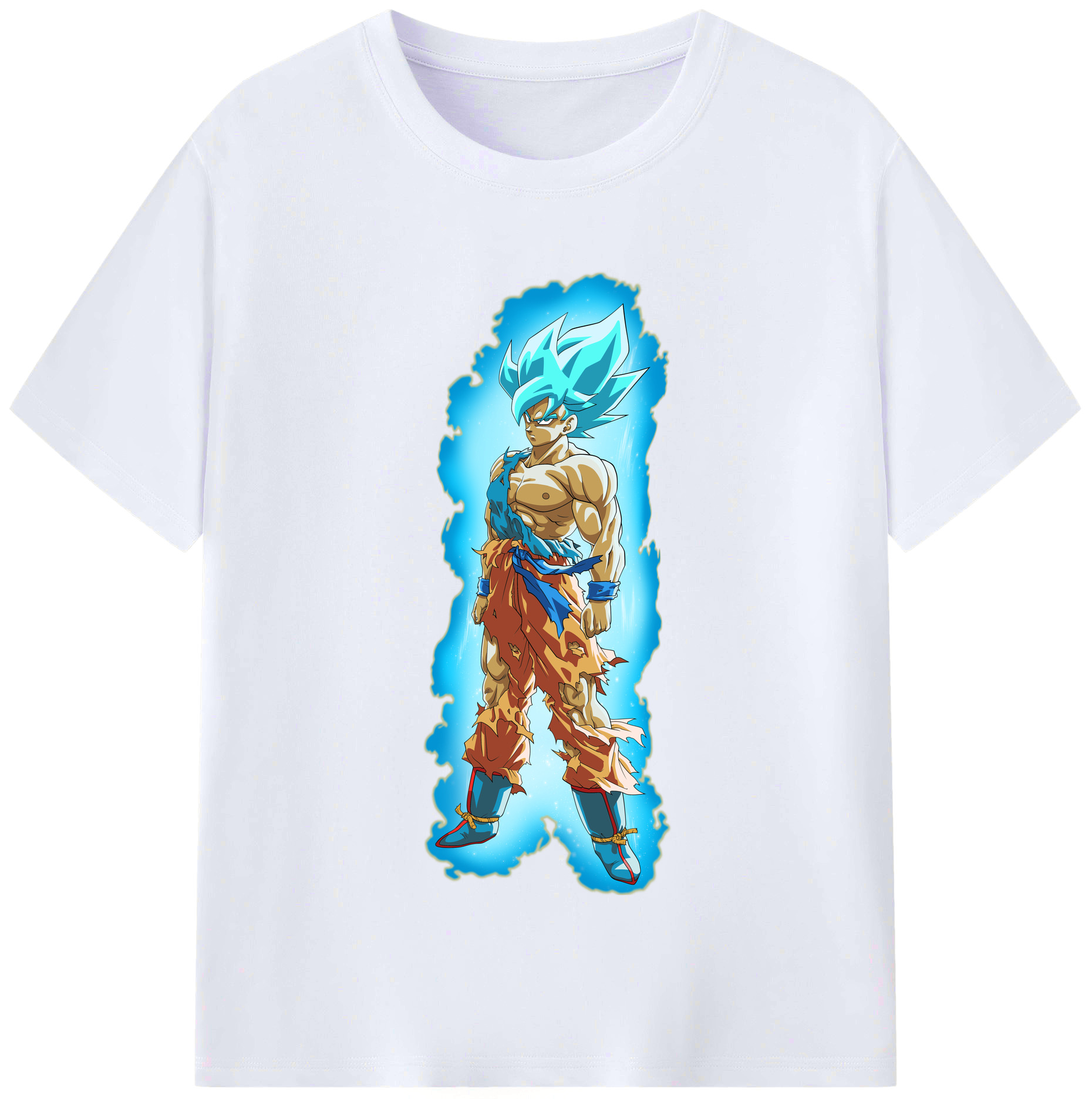 （画像用） ドラゴンボール 孫悟空（そん ごくう）Son Goku カカロット DRAGON BALL Kakarotto レディースカジュアルプリントTシャツ（綿100％）