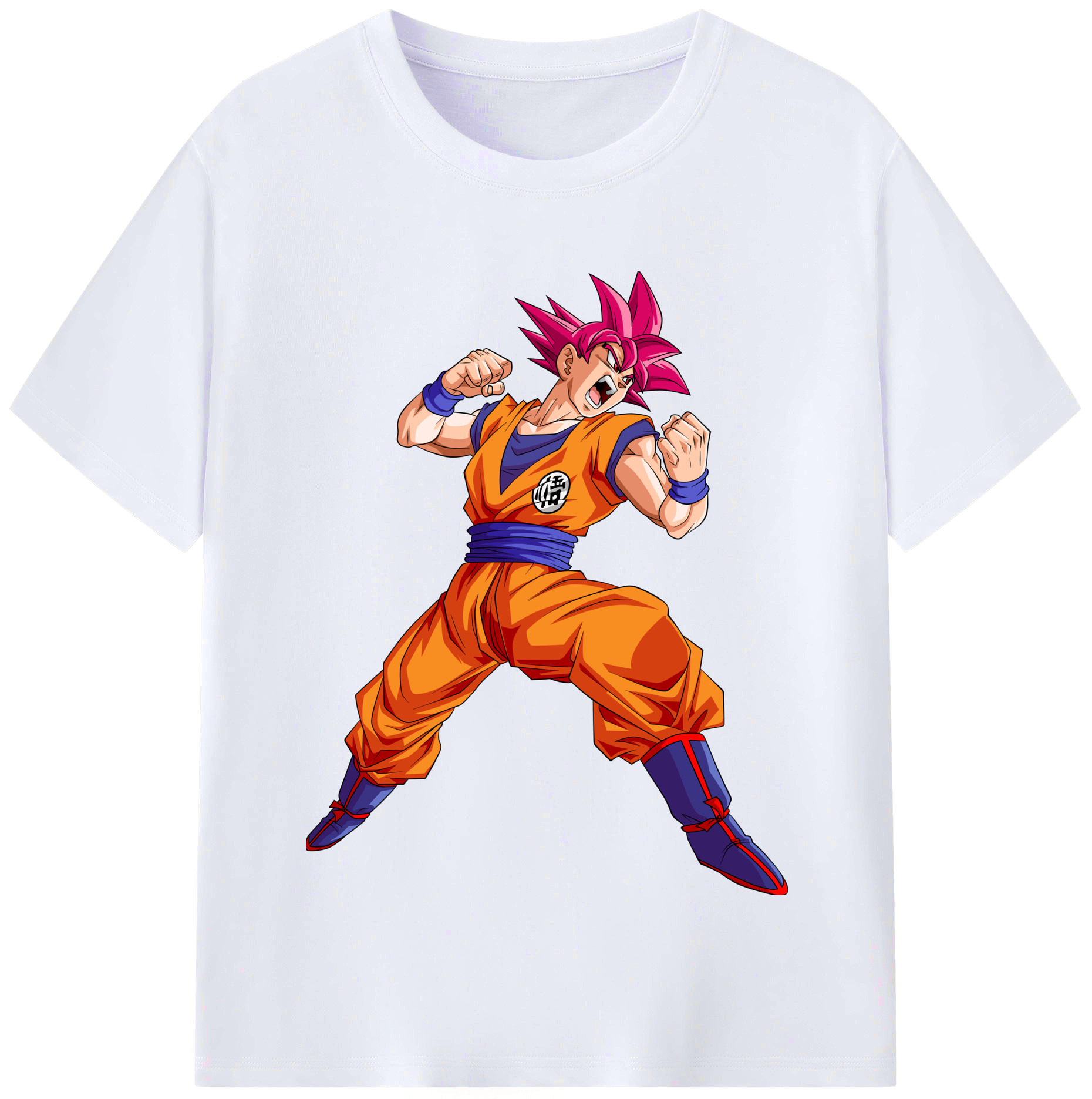 （画像用） ドラゴンボール 孫悟空（そん ごくう）Son Goku カカロット DRAGON BALL Kakarotto レディースカジュアルプリントTシャツ（綿100％）