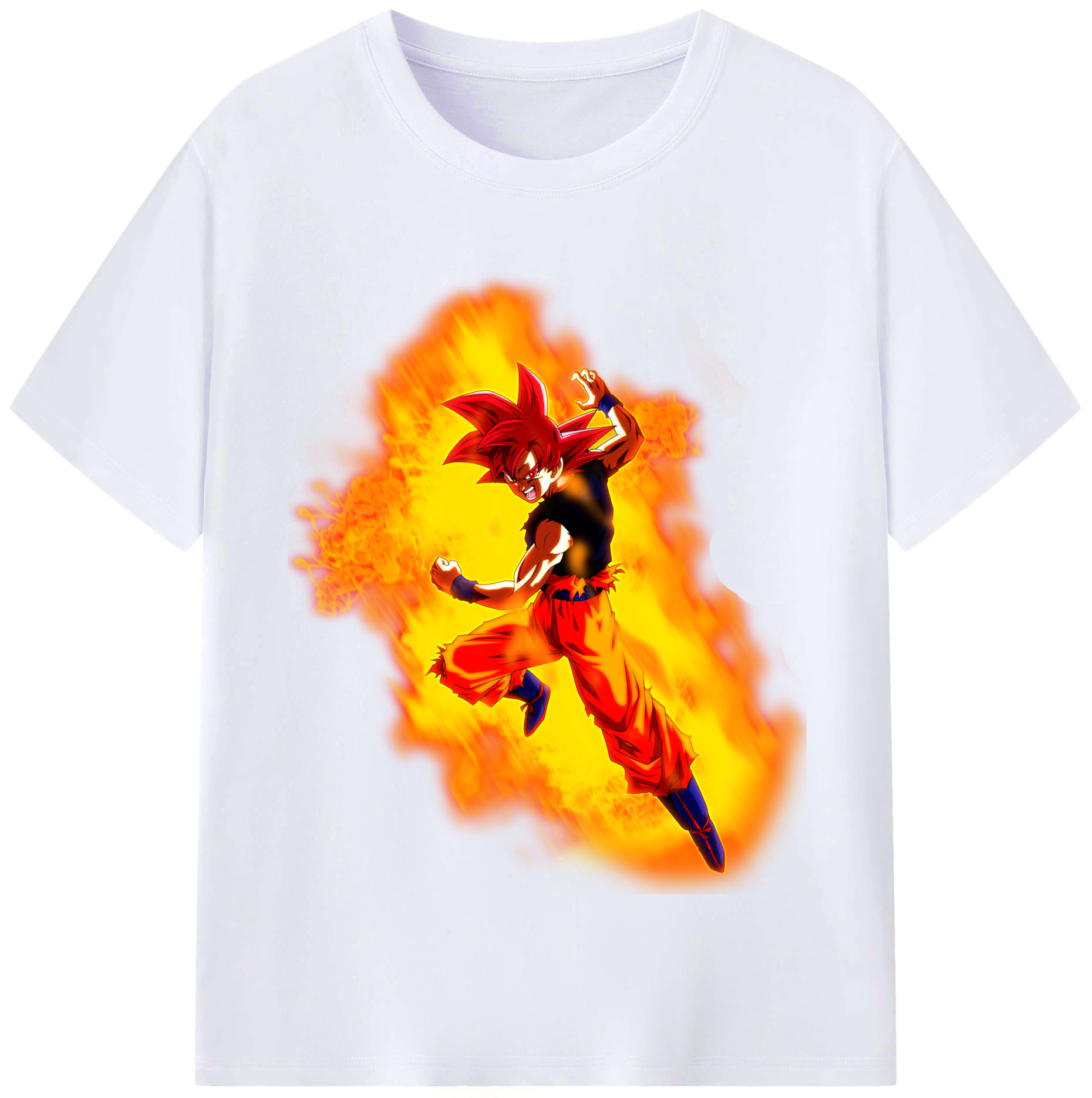 （画像用） ドラゴンボール 孫悟空（そん ごくう）Son Goku カカロット DRAGON BALL Kakarotto レディースカジュアルプリントTシャツ（綿100％）