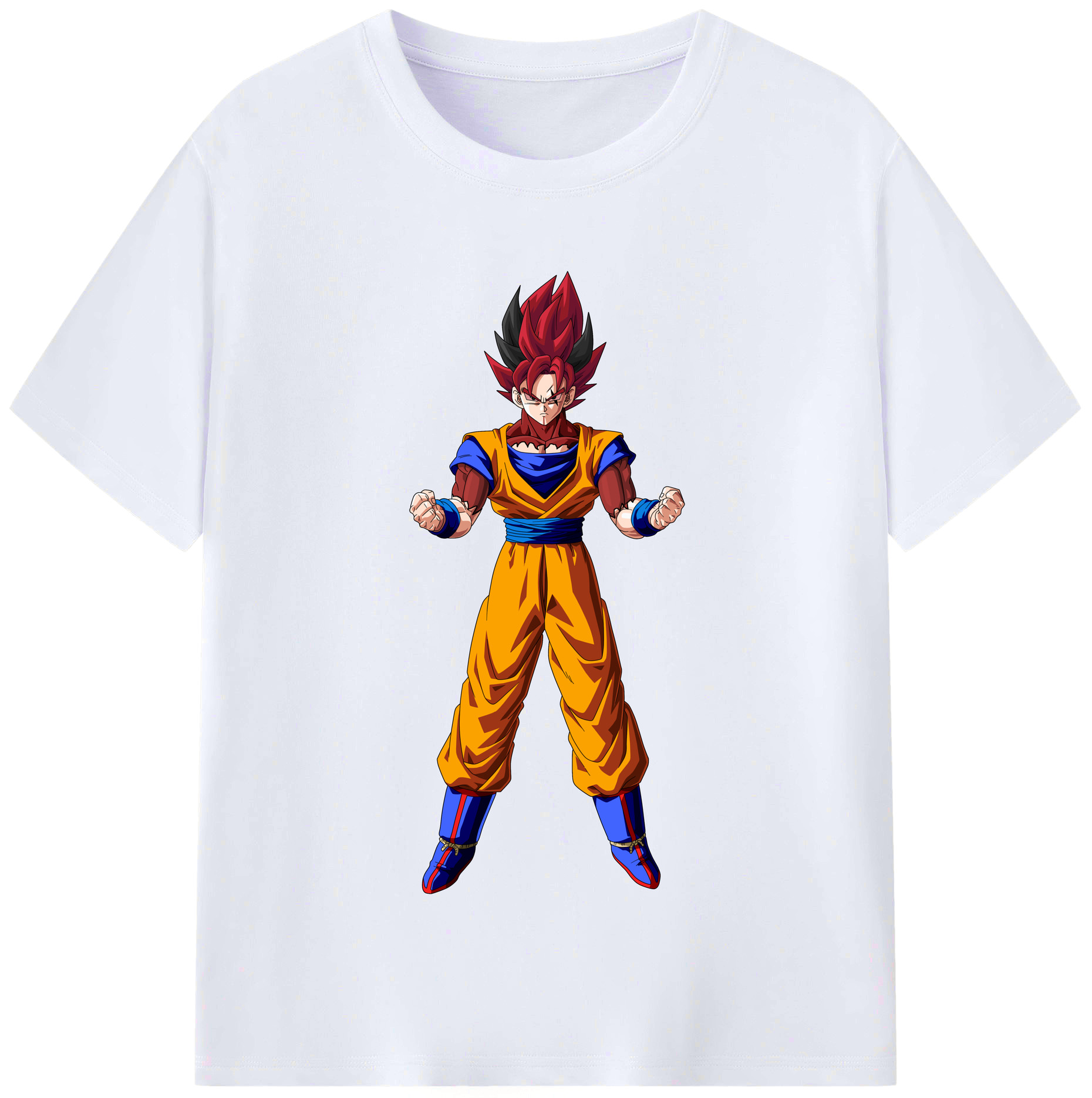 （画像用） ドラゴンボール 孫悟空（そん ごくう）Son Goku カカロット DRAGON BALL Kakarotto レディースカジュアルプリントTシャツ（綿100％）
