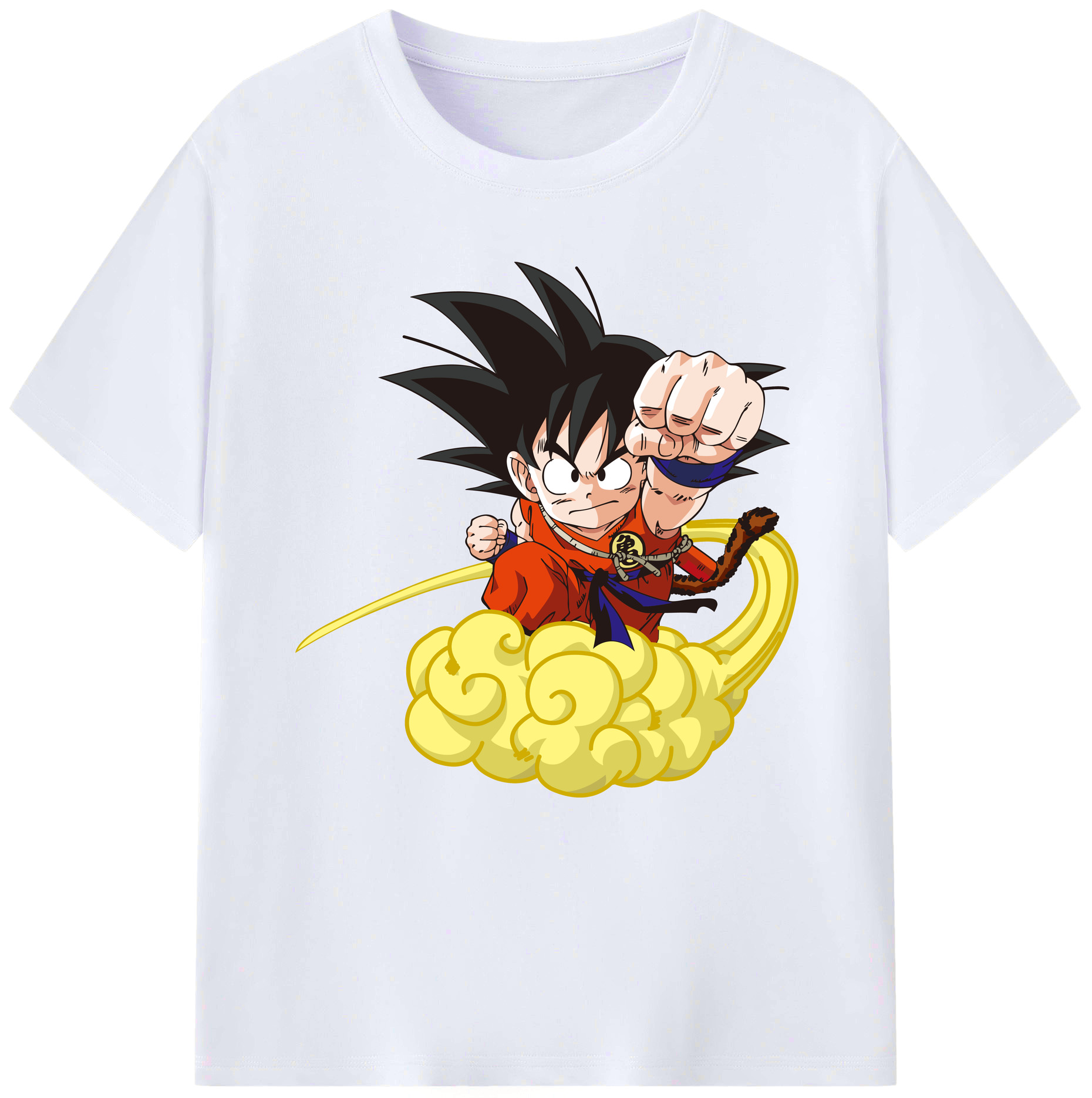 （画像用） ドラゴンボール 孫悟空（そん ごくう）Son Goku カカロット DRAGON BALL Kakarotto レディースカジュアルプリントTシャツ（綿100％）