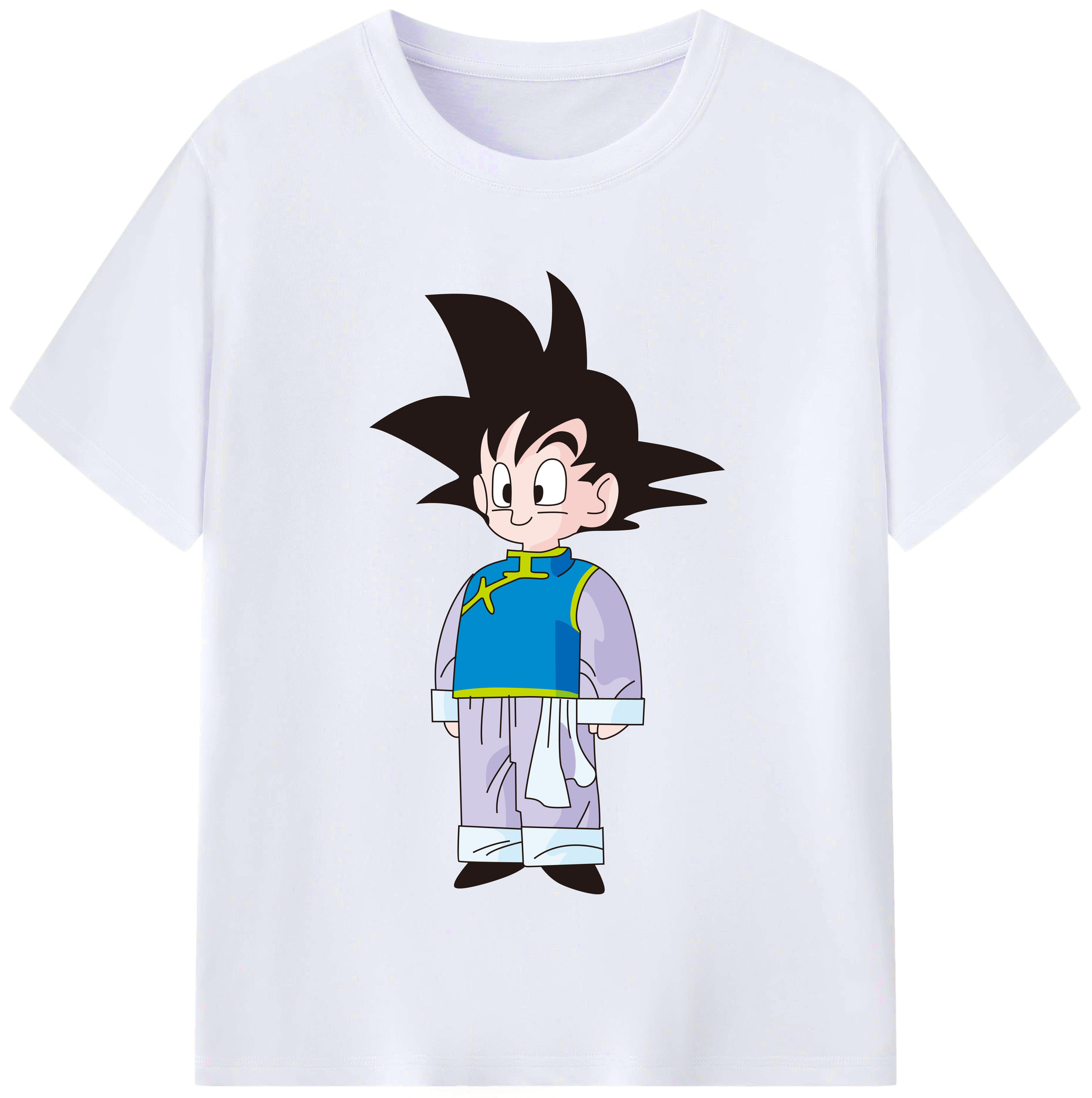 （画像用） ドラゴンボール 孫悟空（そん ごくう）Son Goku カカロット DRAGON BALL Kakarotto レディースカジュアルプリントTシャツ（綿100％）