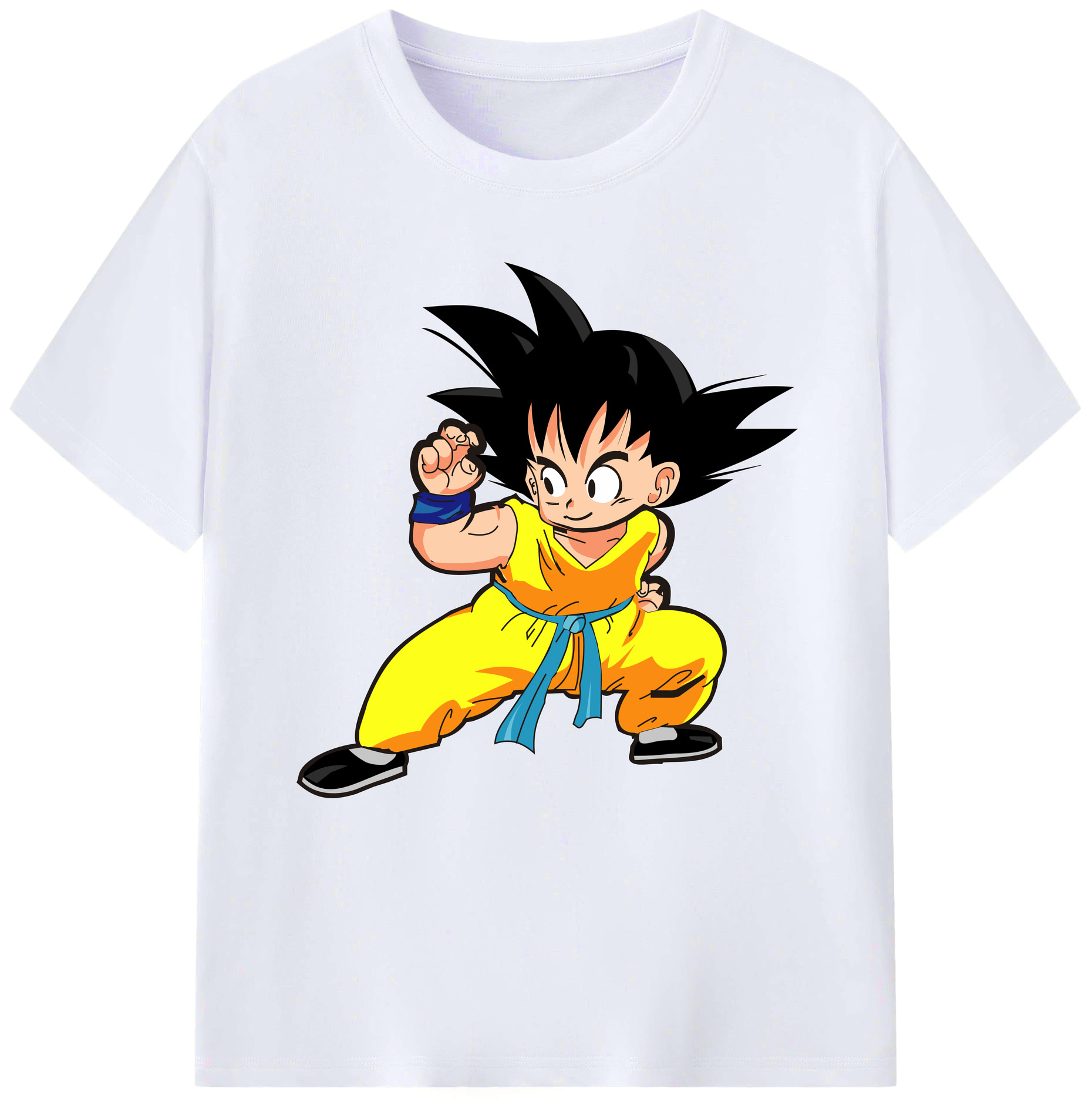 （画像用） ドラゴンボール 孫悟空（そん ごくう）Son Goku カカロット DRAGON BALL Kakarotto レディースカジュアルプリントTシャツ（綿100％）