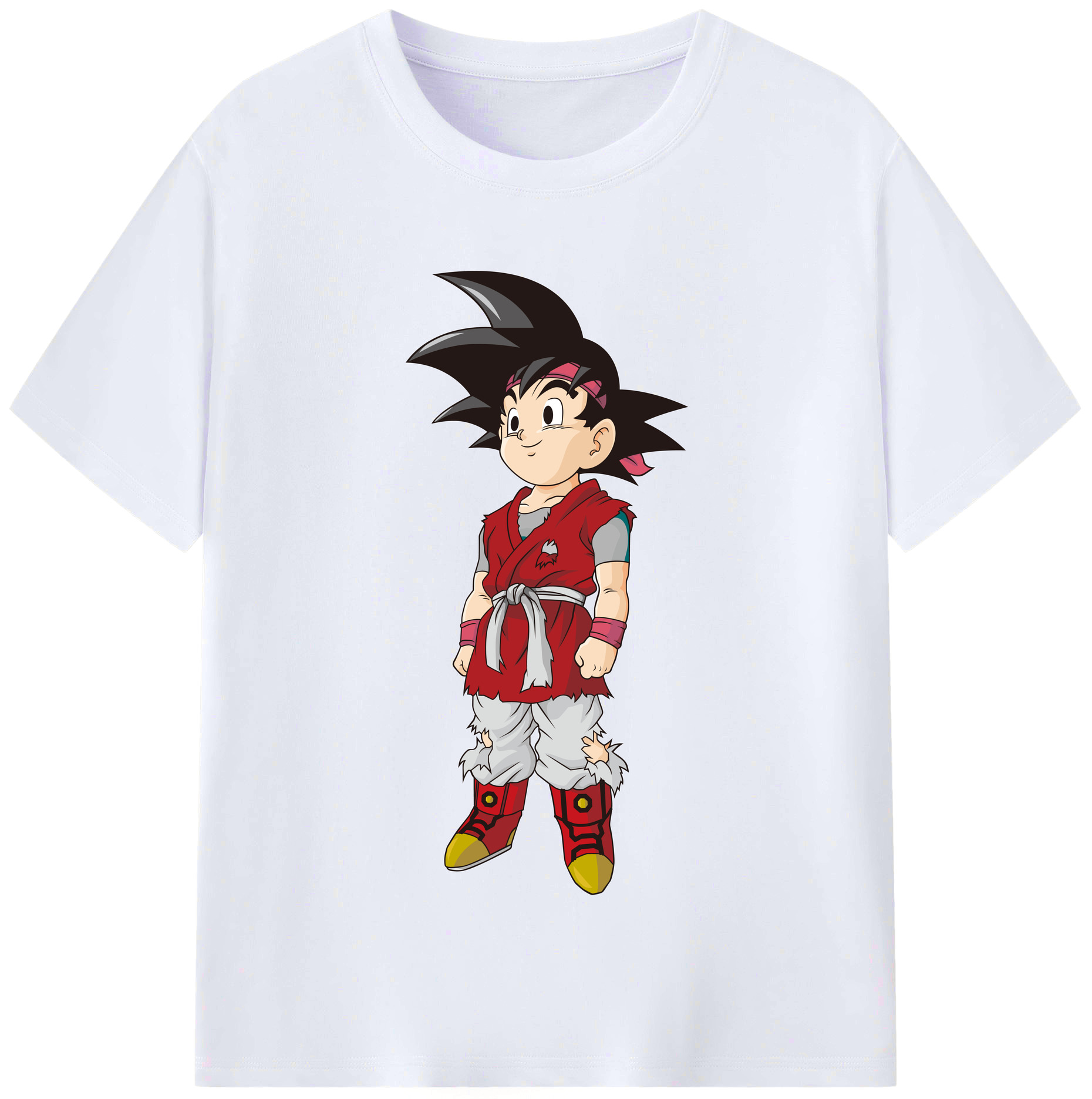 （画像用） ドラゴンボール 孫悟空（そん ごくう）Son Goku カカロット DRAGON BALL Kakarotto レディースカジュアルプリントTシャツ（綿100％）