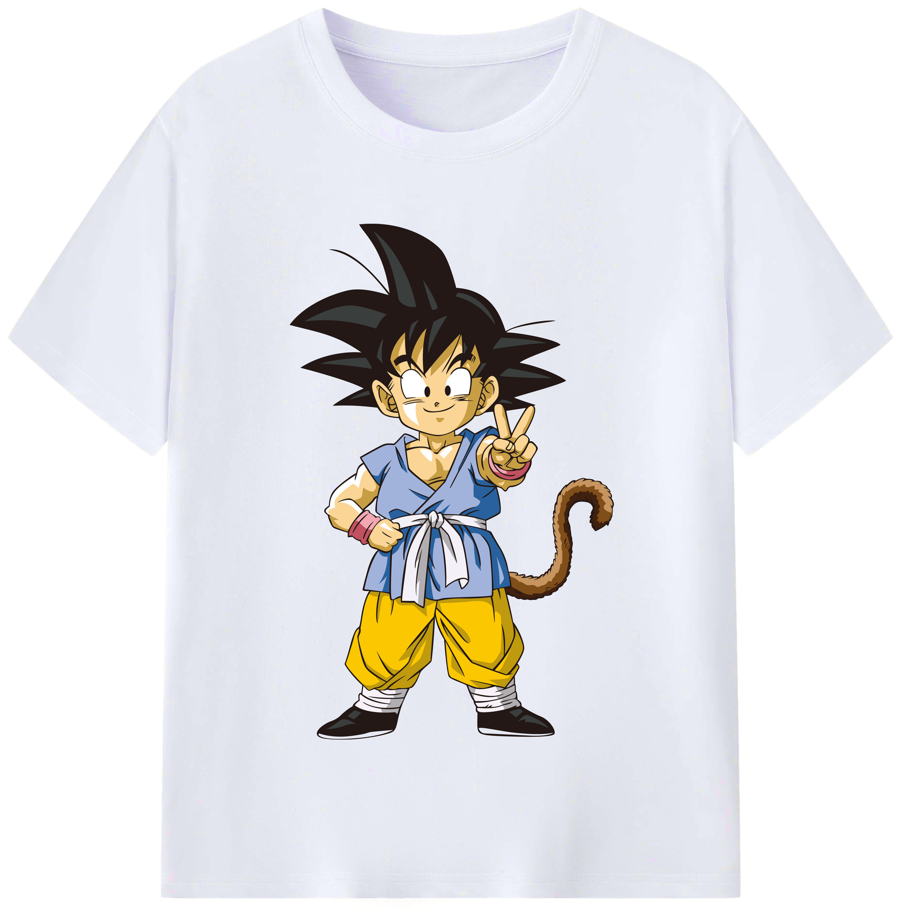 （画像用） ドラゴンボール 孫悟空（そん ごくう）Son Goku カカロット DRAGON BALL Kakarotto レディースカジュアルプリントTシャツ（綿100％）