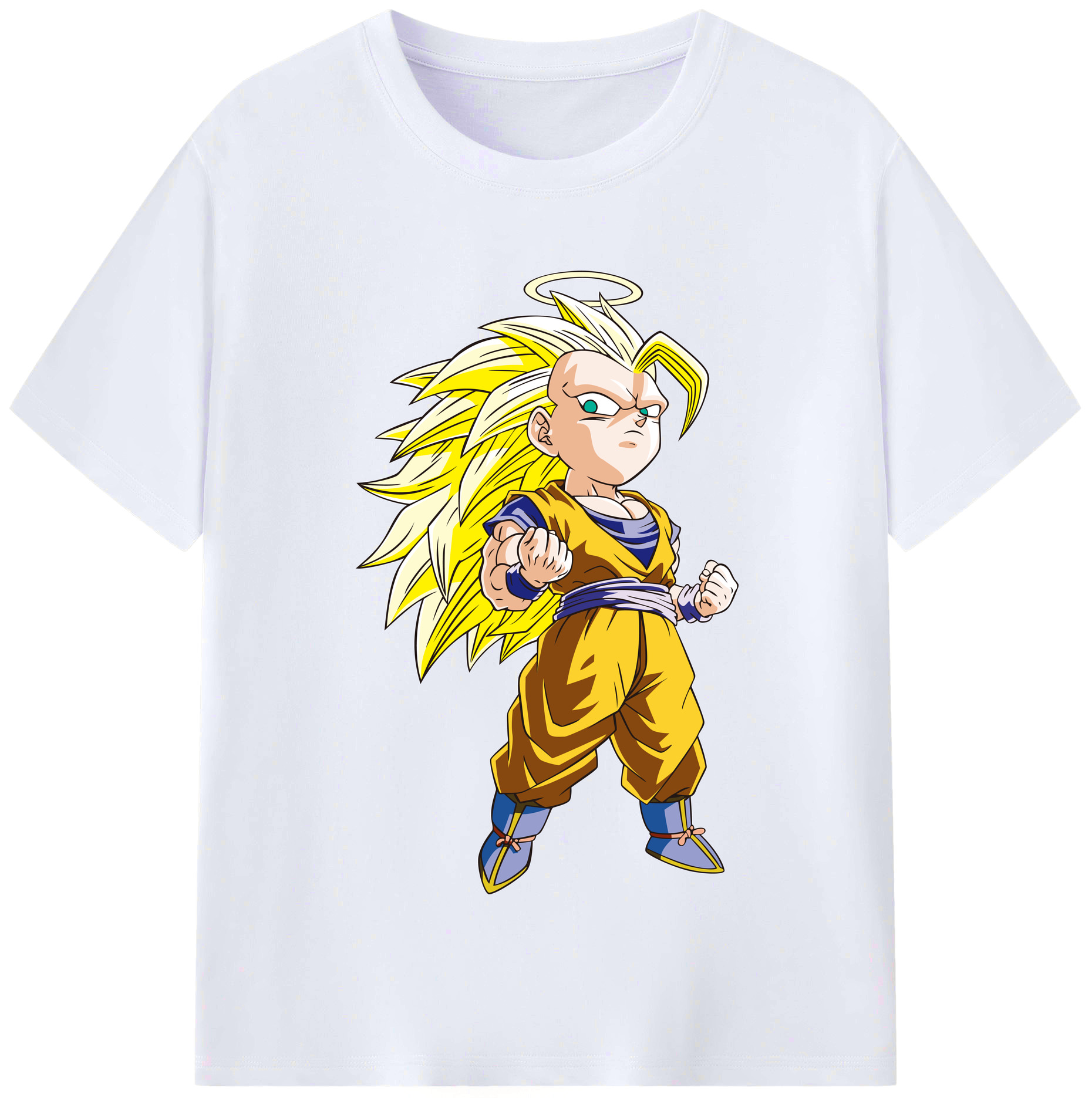 （画像用） ドラゴンボール 孫悟空（そん ごくう）Son Goku カカロット DRAGON BALL Kakarotto レディースカジュアルプリントTシャツ（綿100％）