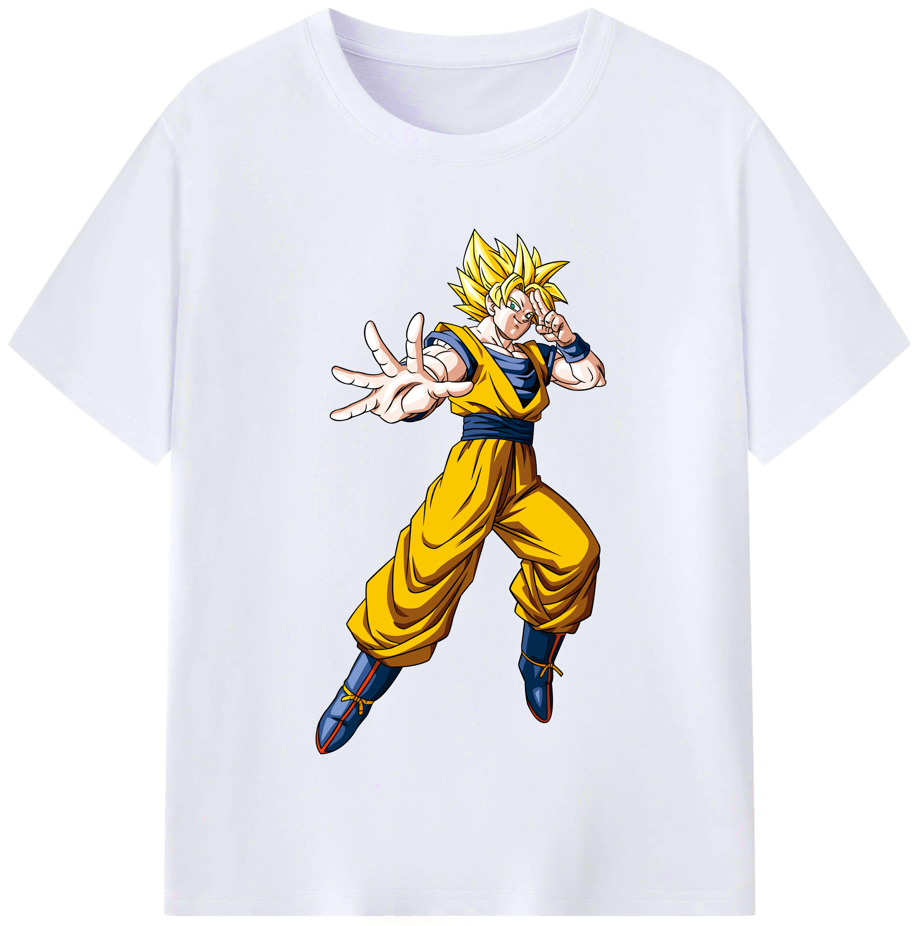 （画像用） ドラゴンボール 孫悟空（そん ごくう）Son Goku カカロット DRAGON BALL Kakarotto レディースカジュアルプリントTシャツ（綿100％）