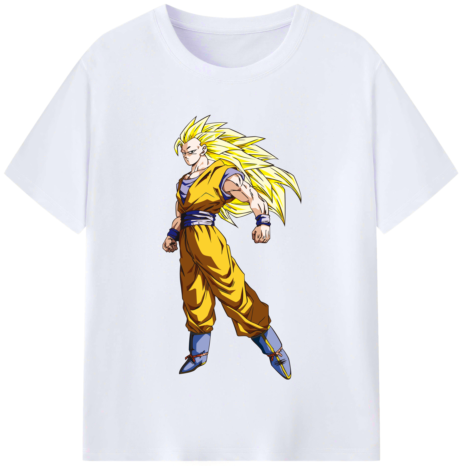 （画像用） ドラゴンボール 孫悟空（そん ごくう）Son Goku カカロット DRAGON BALL Kakarotto レディースカジュアルプリントTシャツ（綿100％）
