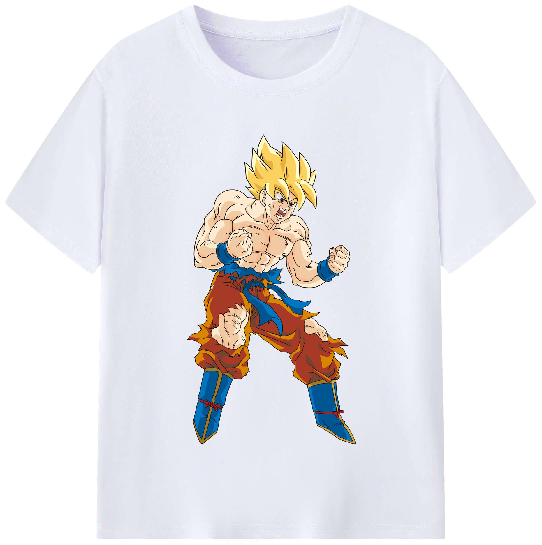 （画像用） ドラゴンボール 孫悟空（そん ごくう）Son Goku カカロット DRAGON BALL Kakarotto レディースカジュアルプリントTシャツ（綿100％）